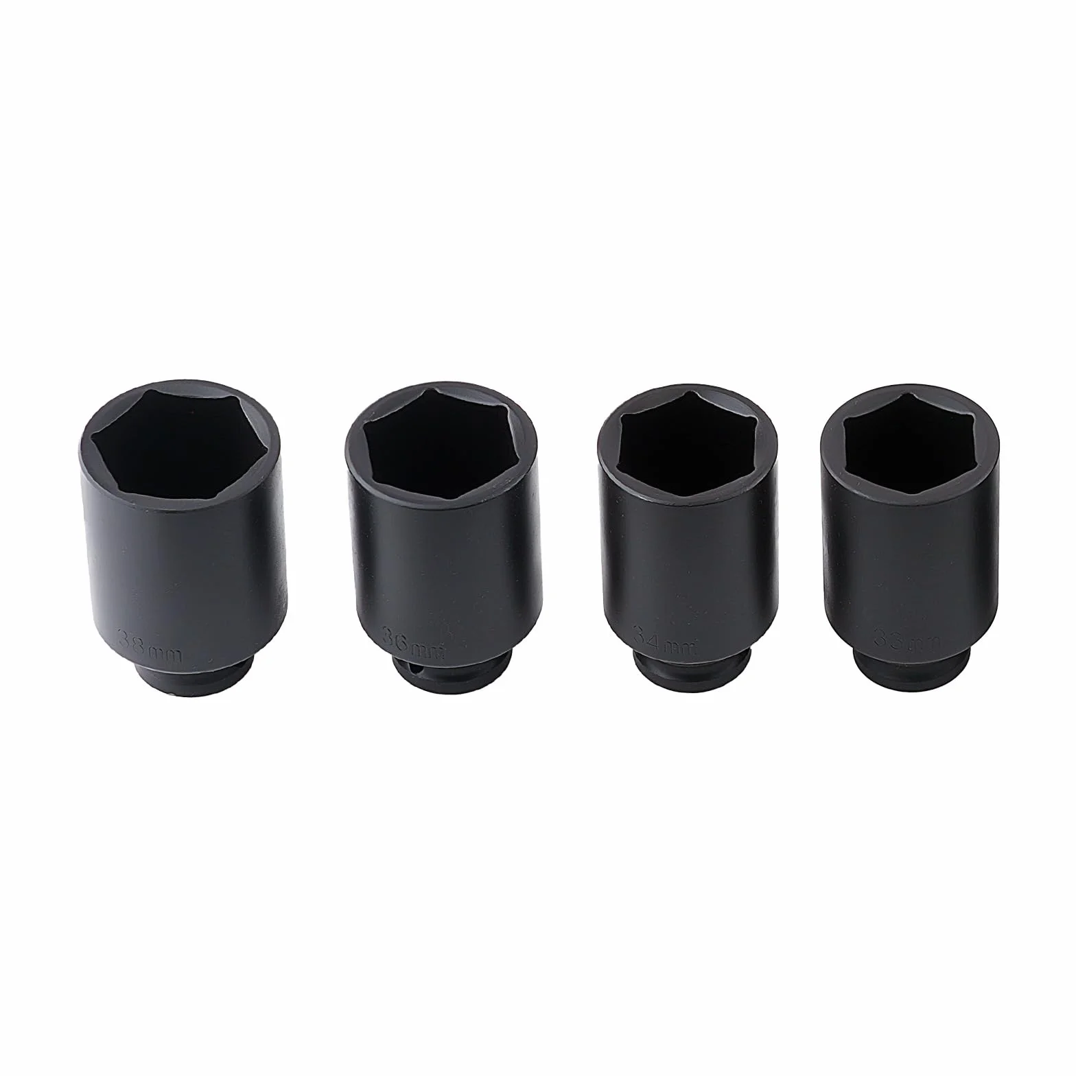 maXpeedingrods 20-częściowy klucz nasadowy do wkrętarki udarowej CRV 10-38 mm, do warsztatu, samochodów osobowych, warsztatów samochodowych, serwis opon, 6-punktowy, zestaw nasadek udarowych