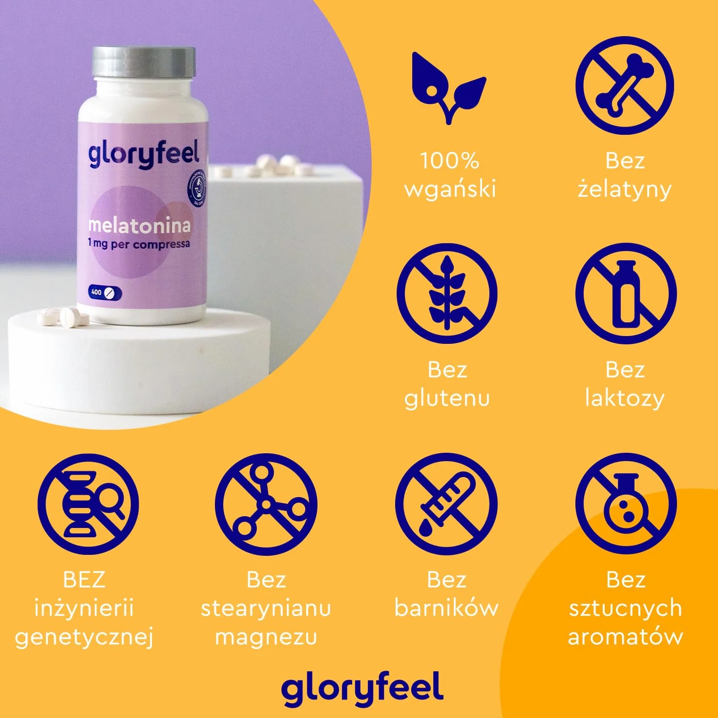 Suplement czystej melatoniny, 400 tabletek (ok. 12 miesięcy), wspomaganie snu*, lepsza regeneracja, wysoka dawka wspomagająca sen, 100% wegańskie, bez dodatków i sztucznych aromatów