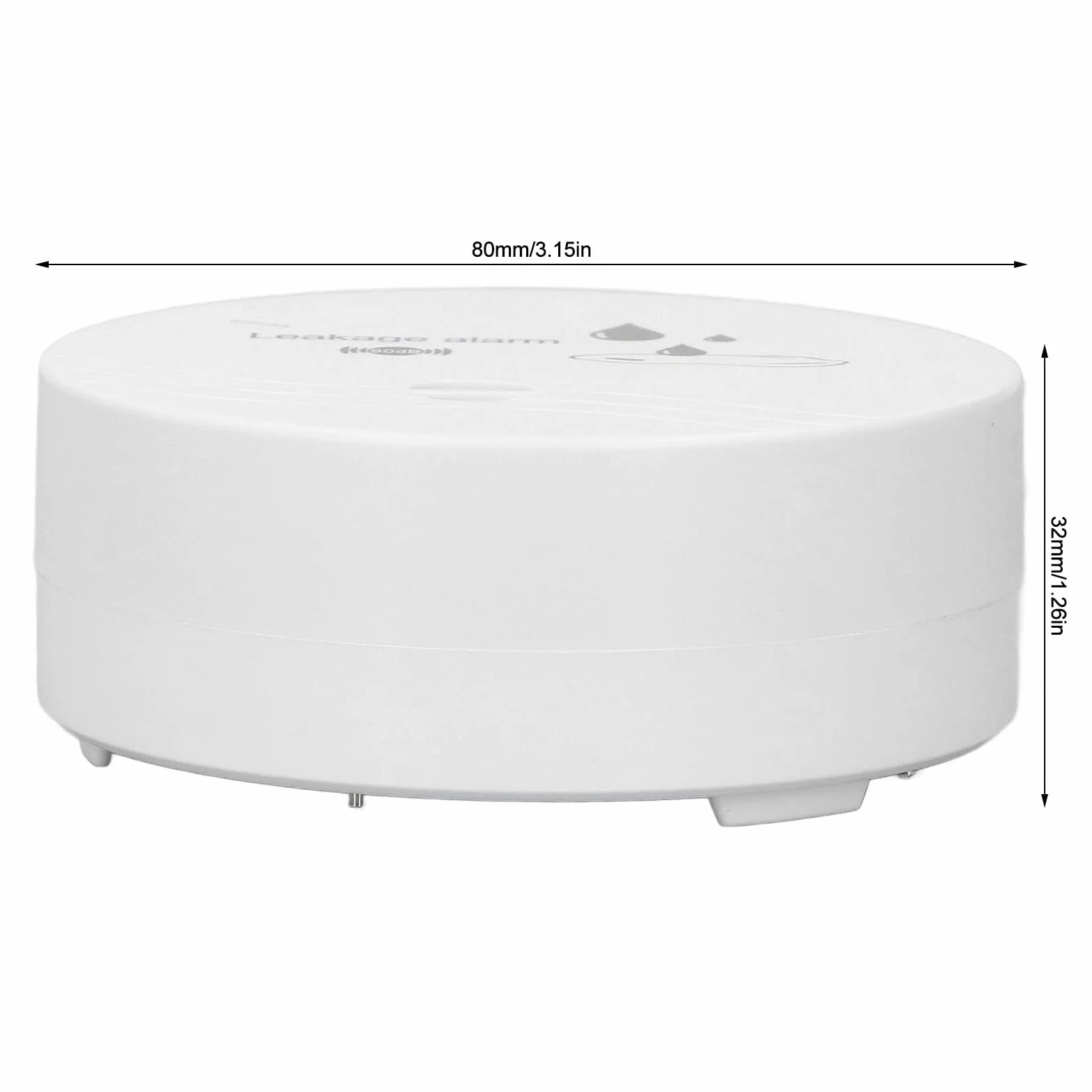 Czujnik Wycieku Wody w Płynie Alarm 100dB Głośny Brzęczyk Inteligentny Czujnik Gospodarstwa Domowego Przenośny Trwały Wykrywacz Wody do Domu Sklep łodzi Garaż Piwnica Magazyn