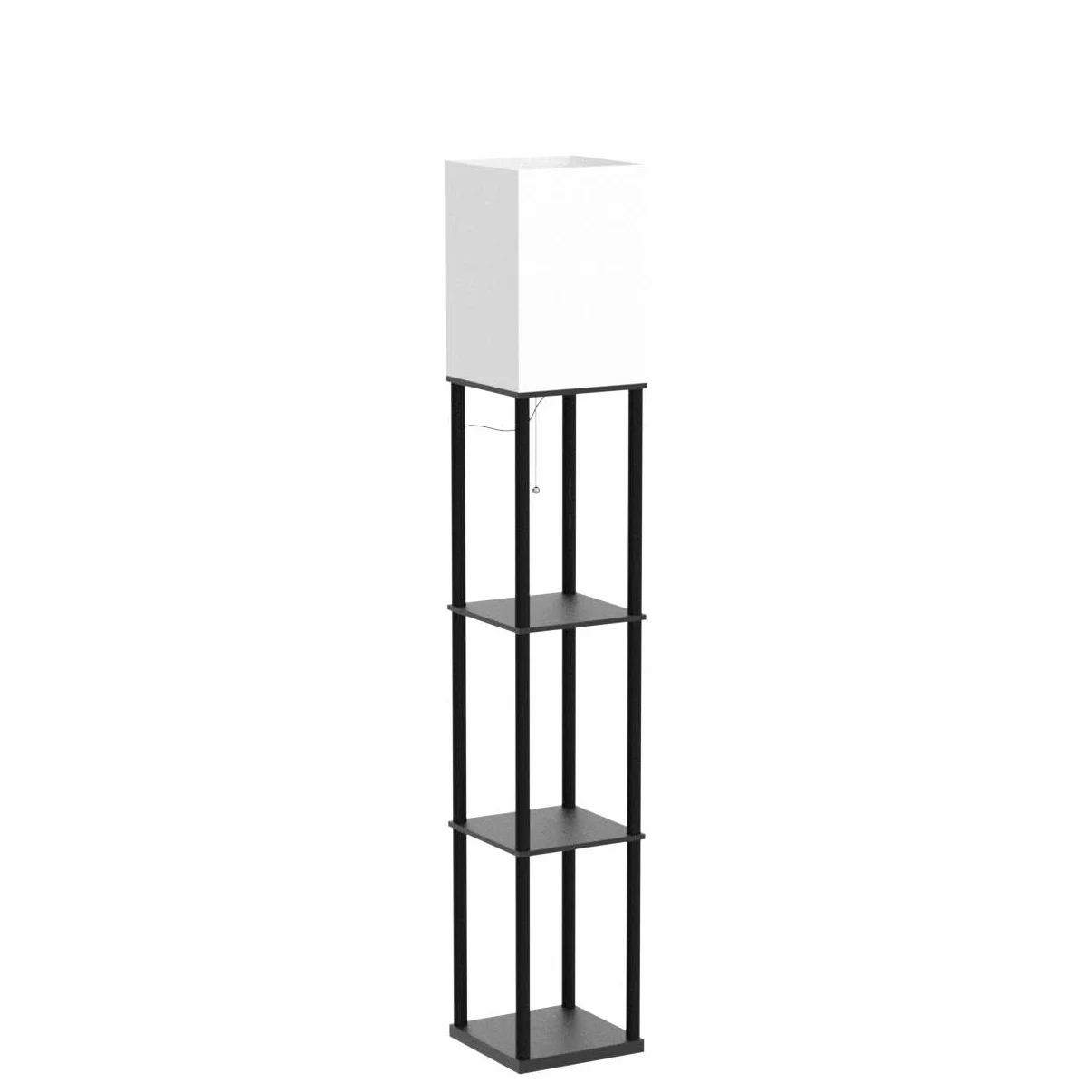 SUNMORY Lampa stojąca LED 3 temperatury barwowe czarna do salonu