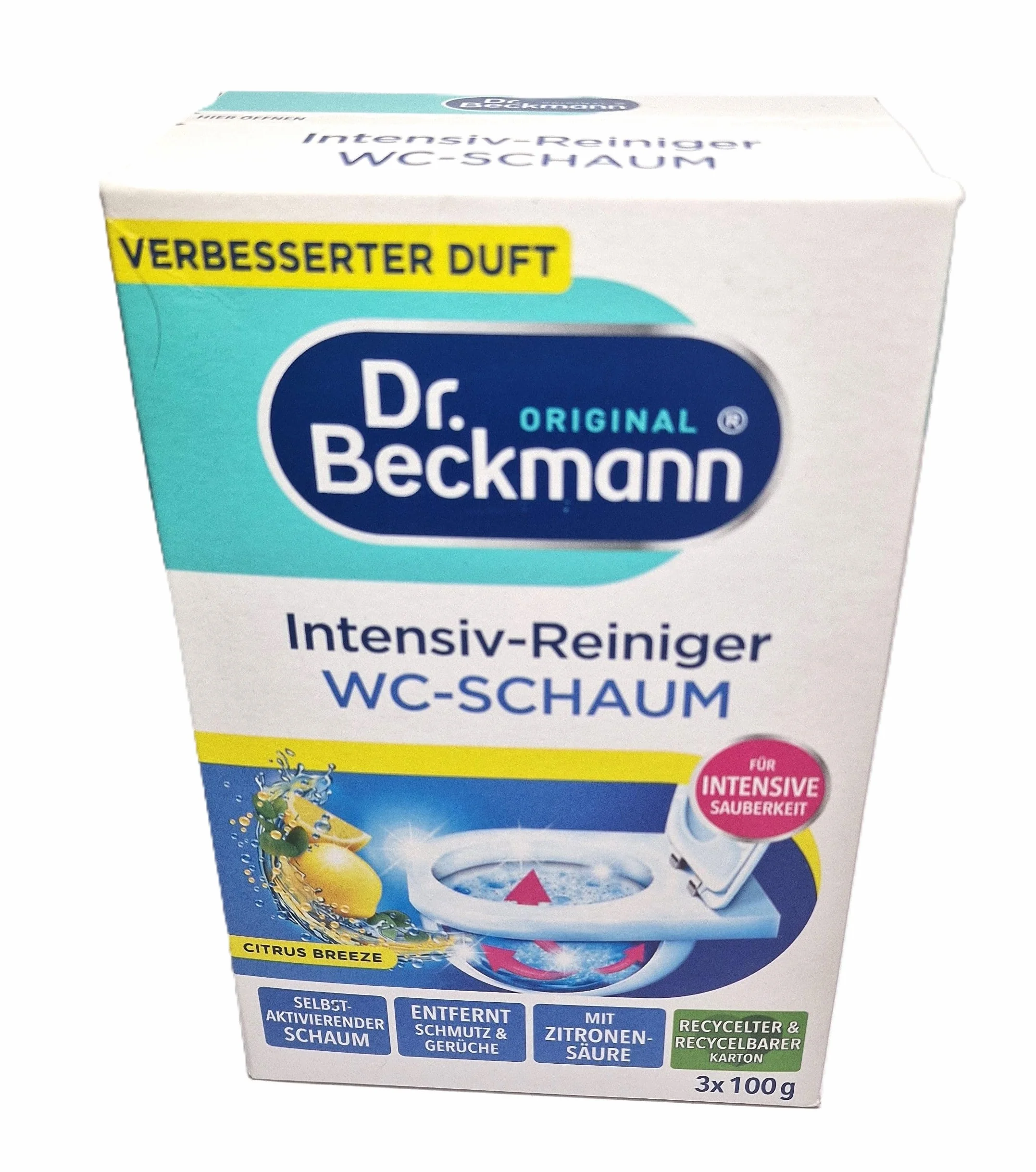 Dr. Beckmann Samoaktywująca Pianka do WC - 3 x 100 g