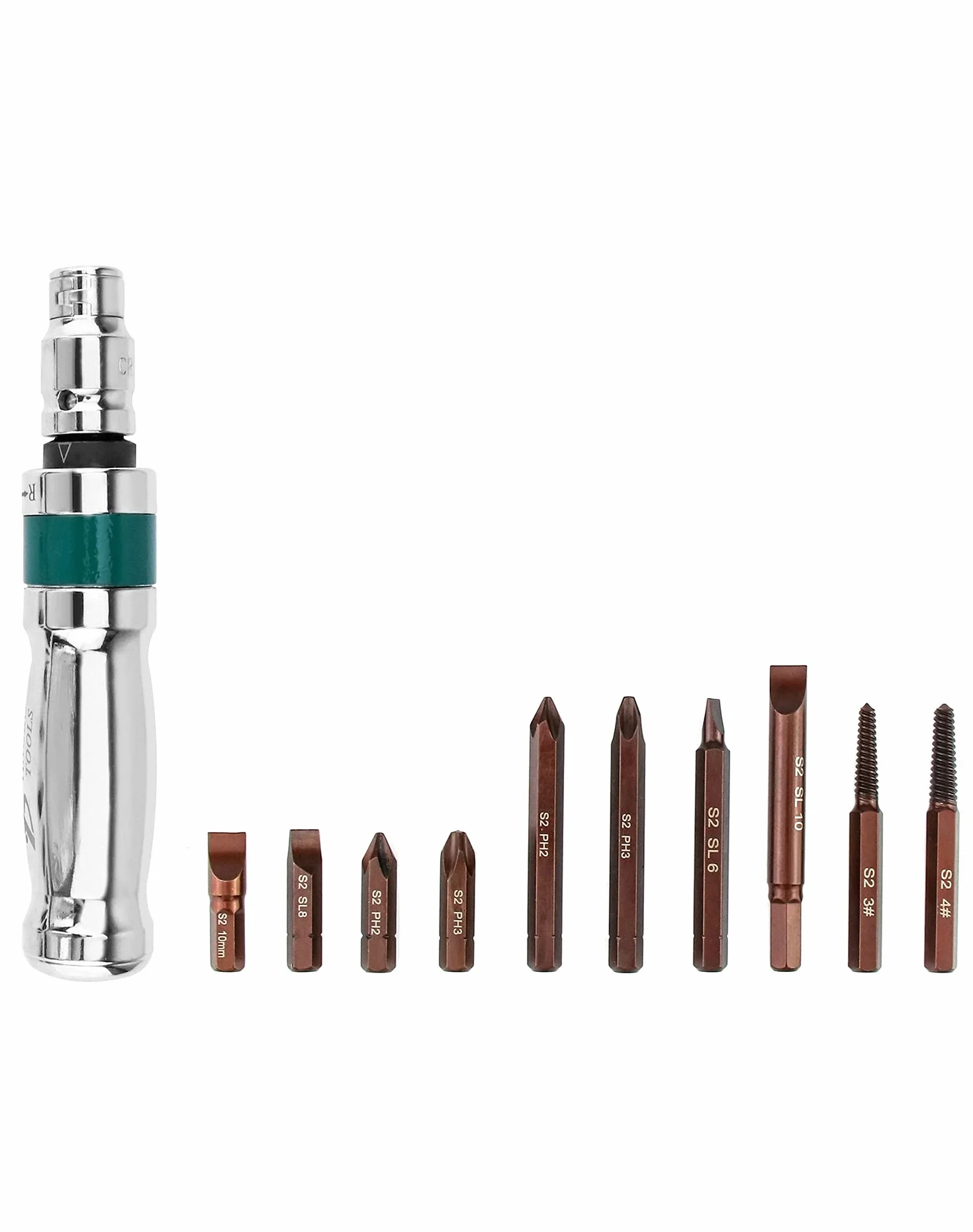 QWORK® Zestaw ręcznych kluczy udarowych, wkrętak udarowy + adapter + bity, 12szt, 1/2"