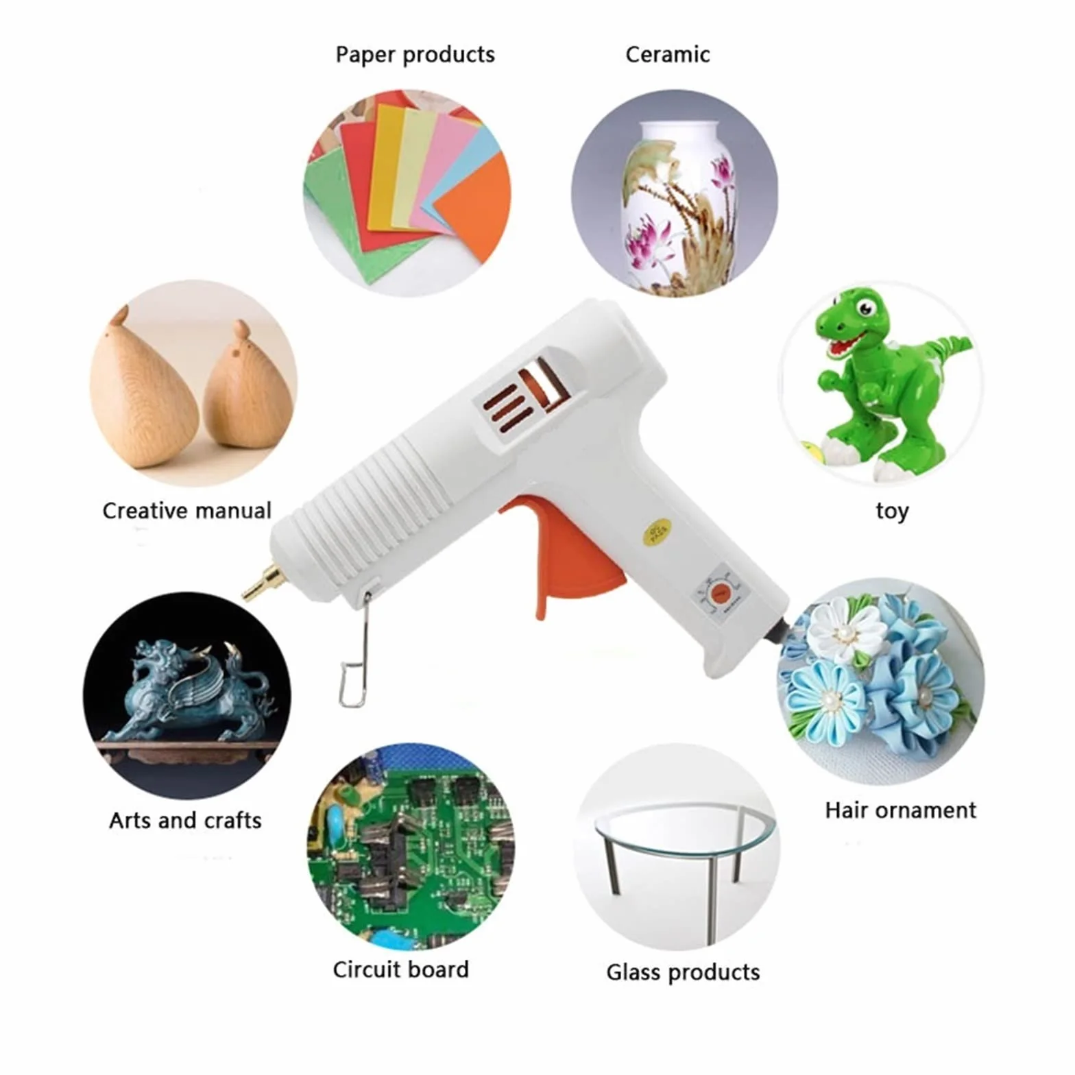 Pistolet Do Klejenia Na Gorąco Długa Dysza O Średnicy 1mm 1.3mm Mała Przysłona Przemysłowy Pistolet Do Kleju DIY Narzędzia Do Naprawy Rękodzieła Pistolet Do Klejenia(4pcs nozzles)