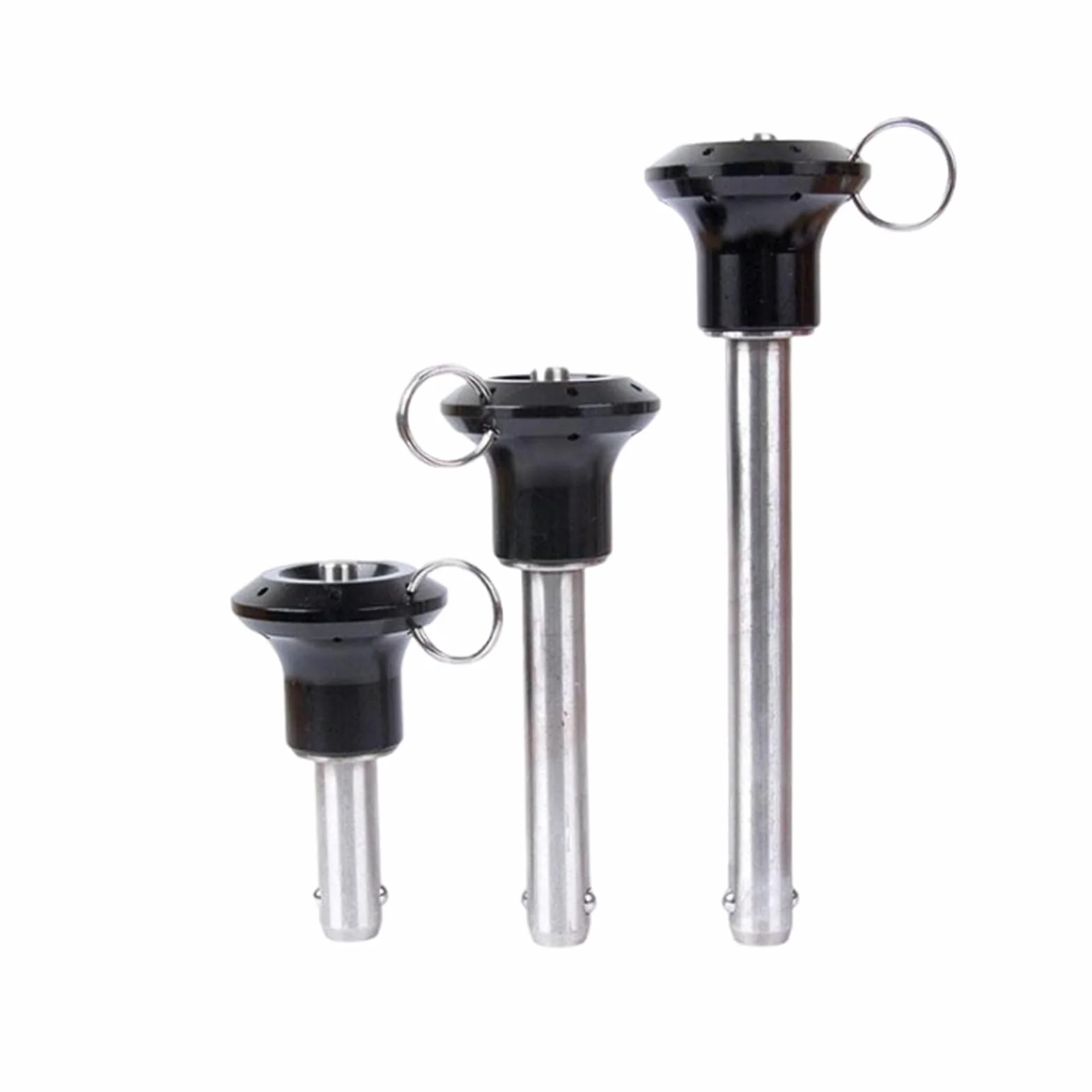 1 szt. kołek blokujący z głowicą kulową, średnica 12 mm, długość mocowania 100 mm, szybkozłączka ze stali nierdzewnej do macierzy linii audio