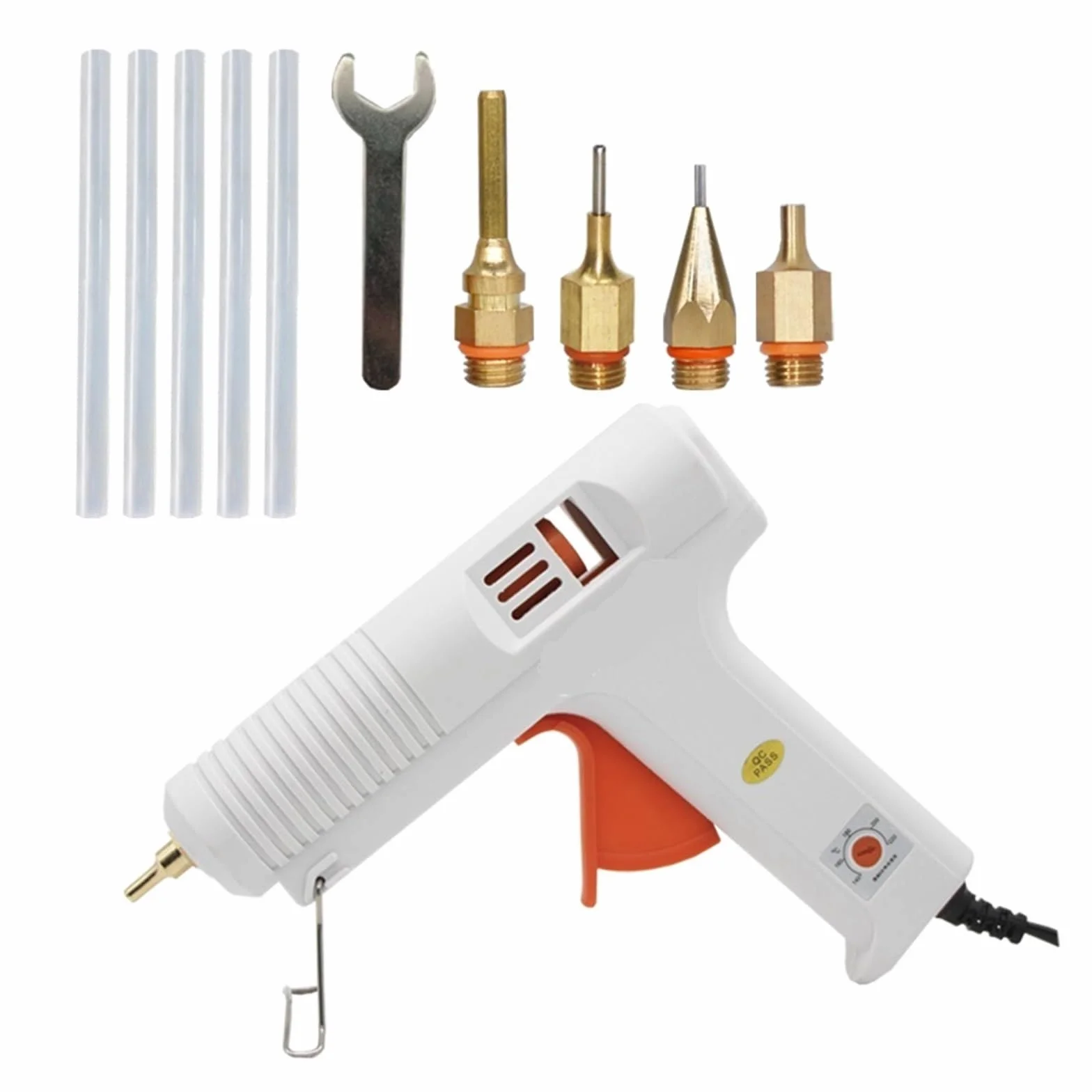 Pistolet Do Klejenia Na Gorąco Długa Dysza O Średnicy 1mm 1.3mm Mała Przysłona Przemysłowy Pistolet Do Kleju DIY Narzędzia Do Naprawy Rękodzieła Pistolet Do Klejenia(4pcs nozzles)