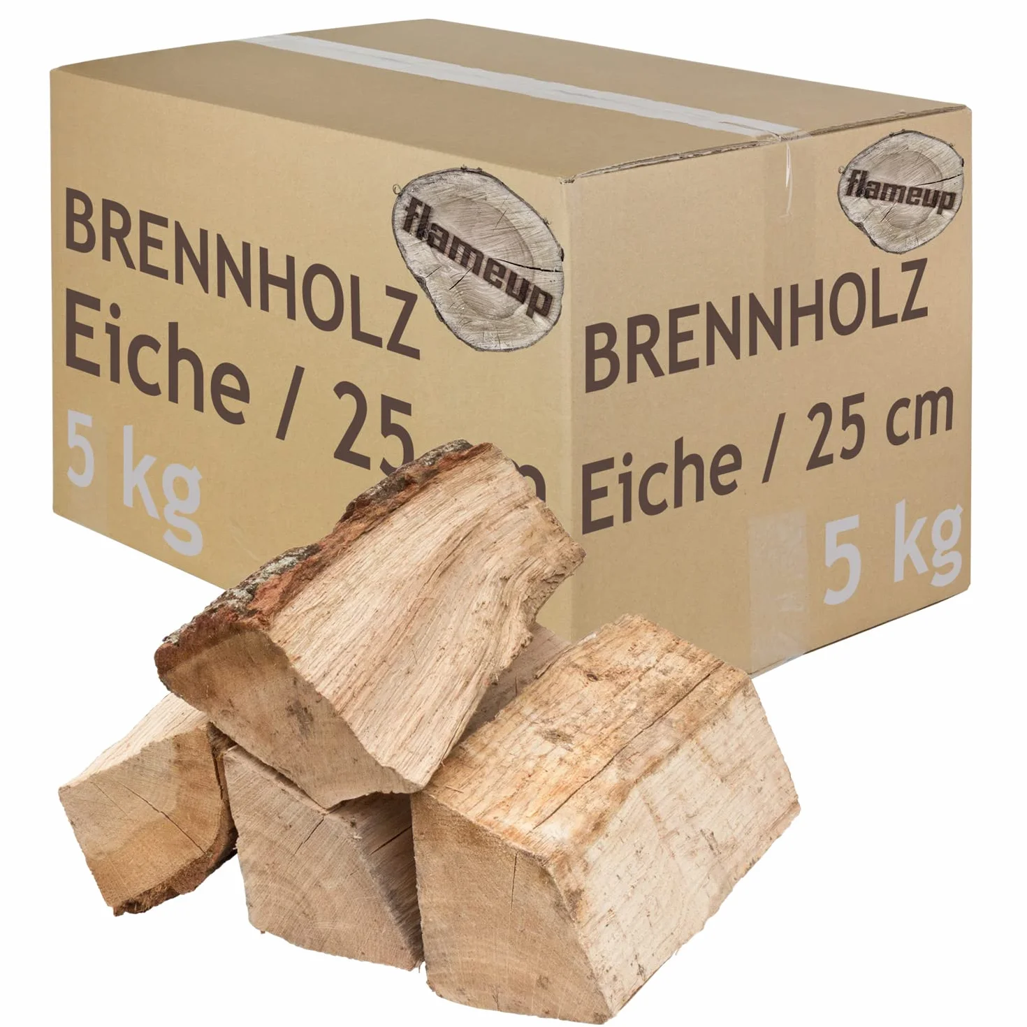 Drewno opałowe, drewno dębowe, do pieca, kominka, paleniska, grilla, w szczapach 25 cm, suszone, 10 kg