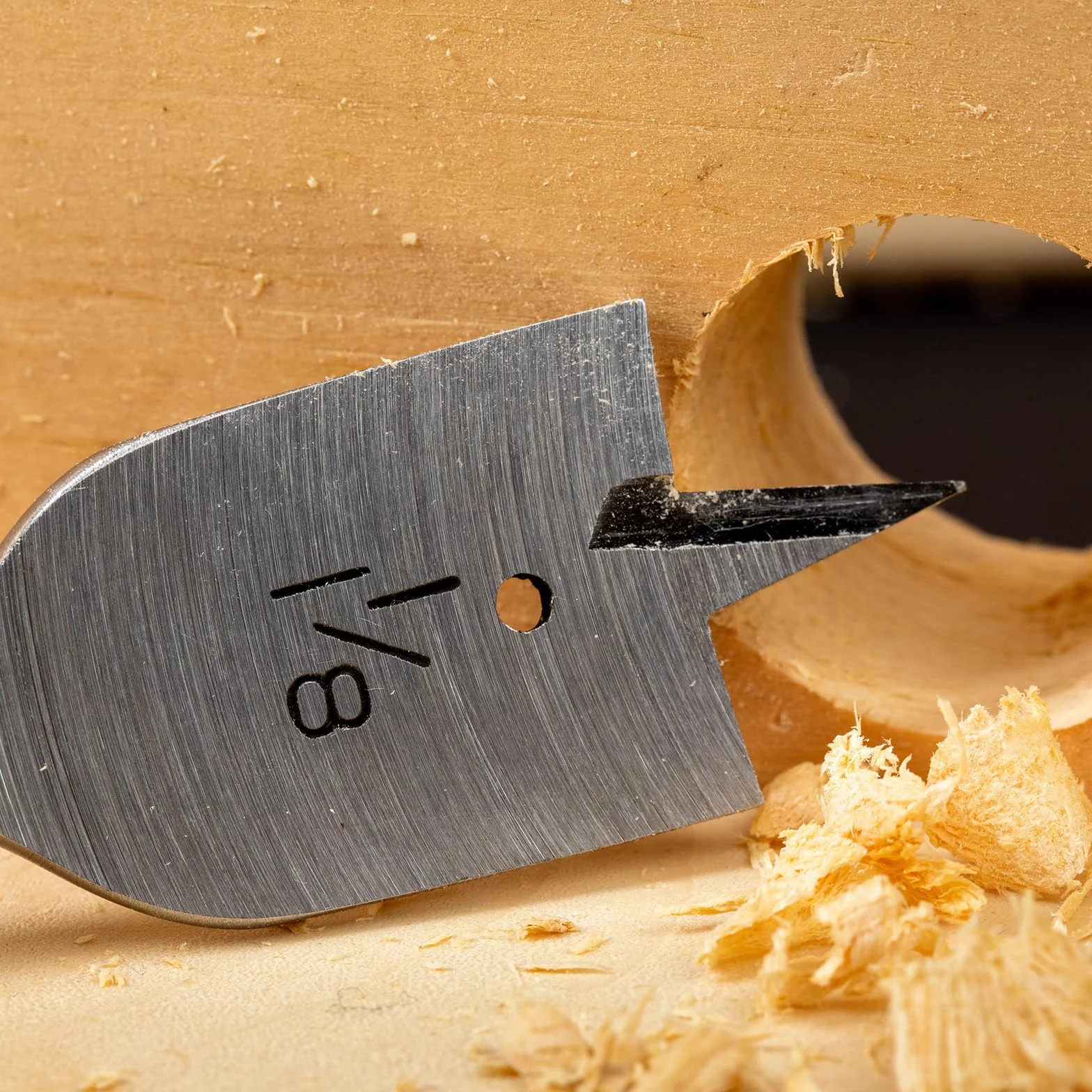 QUARKZMAN Spade wiertło 1/2" płaskie wiertło do drewna z szybką wymianą 1/4 cala trzpień sześciokątny do obróbki drewna, włókna szklanego, kolor srebrny