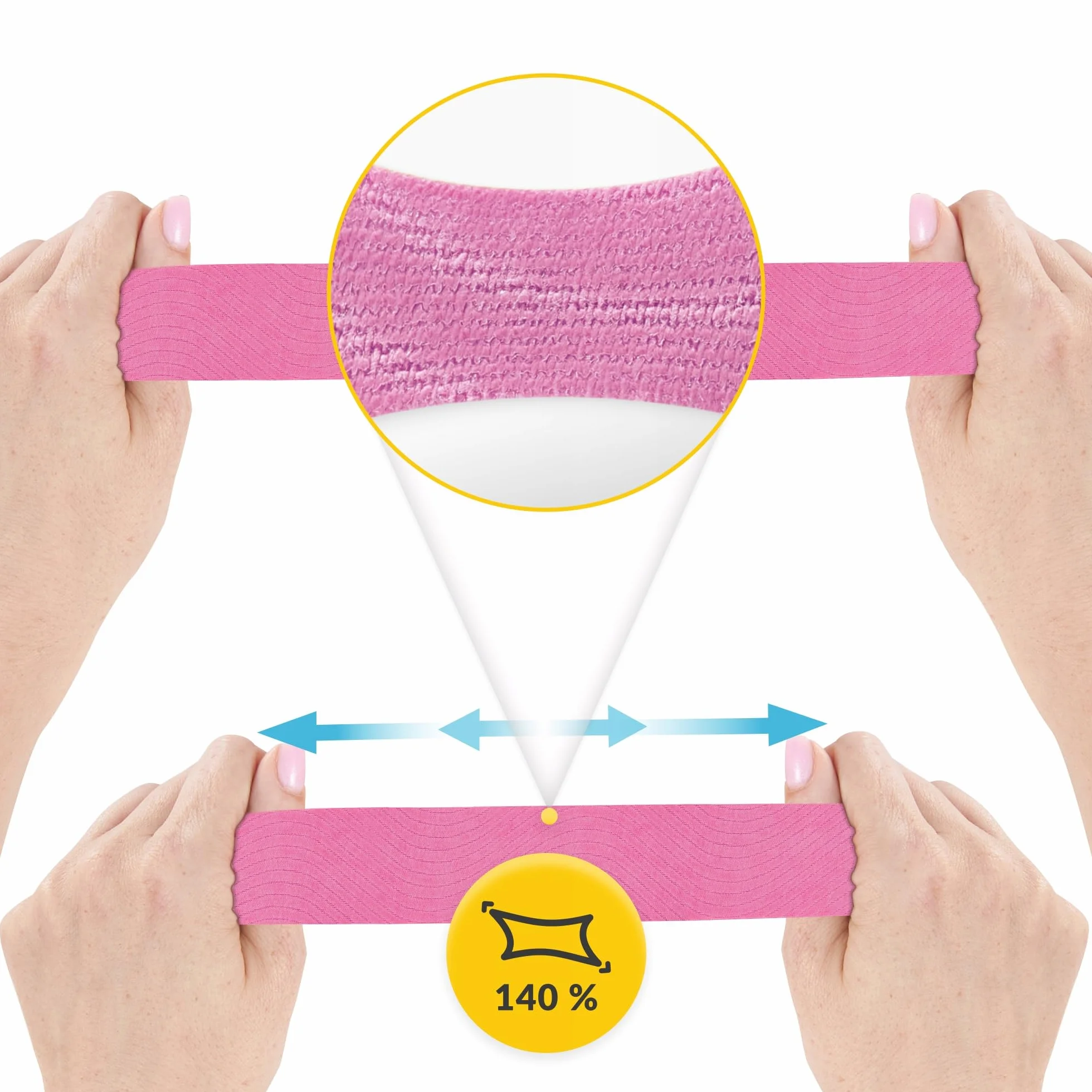 TAŚMA KINESIO TEJP KINEZJOLOGICZNA PLASTRY WODOODPORNE HIPOALERGICZNE TAPE