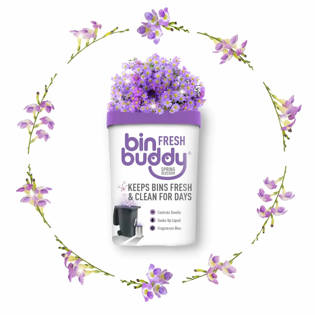 Bin Buddy Odświeżacz do Pojemników w Proszku, Fioletowy, 450 g