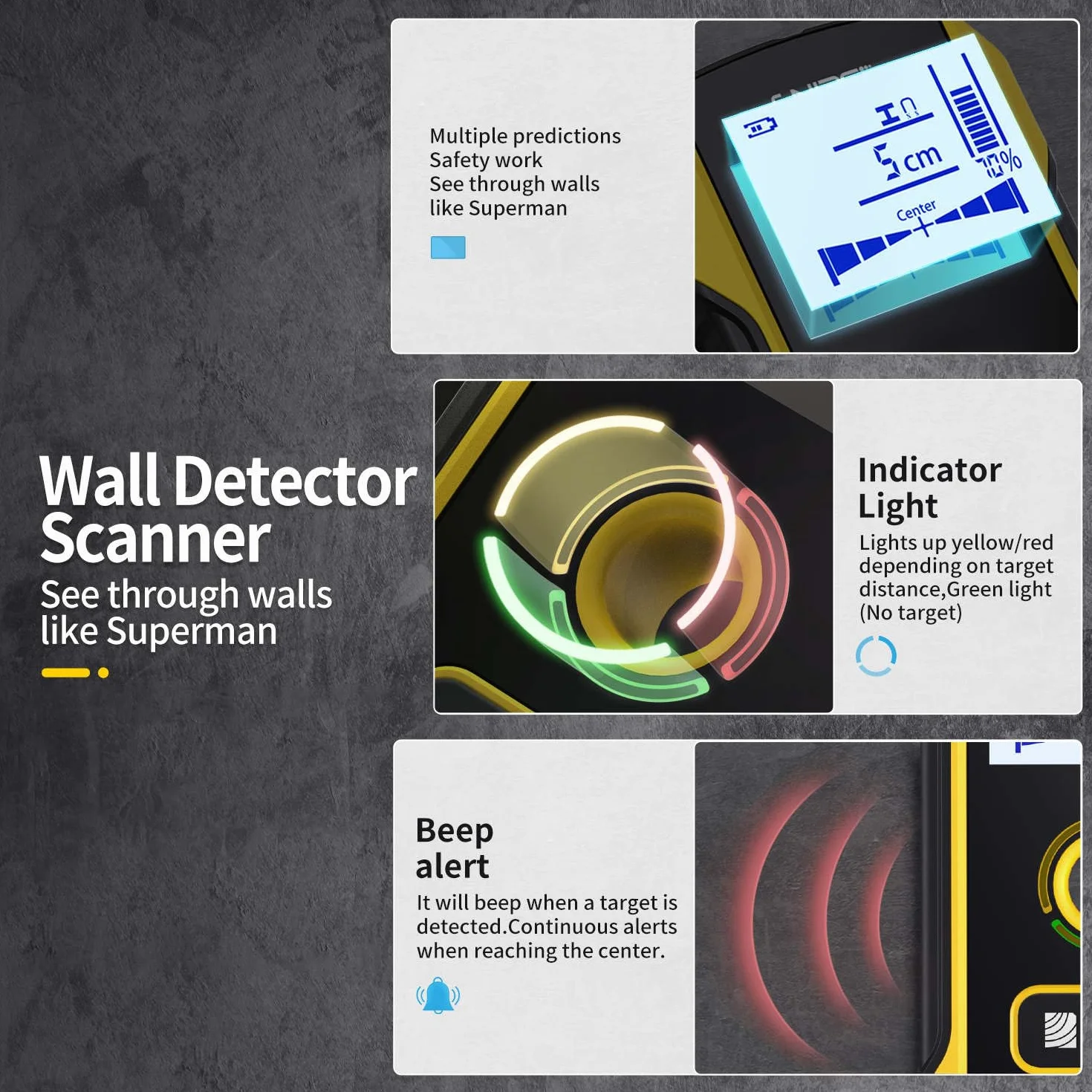 WD-01 wykrywacz profili przewodów detektor wallscanner