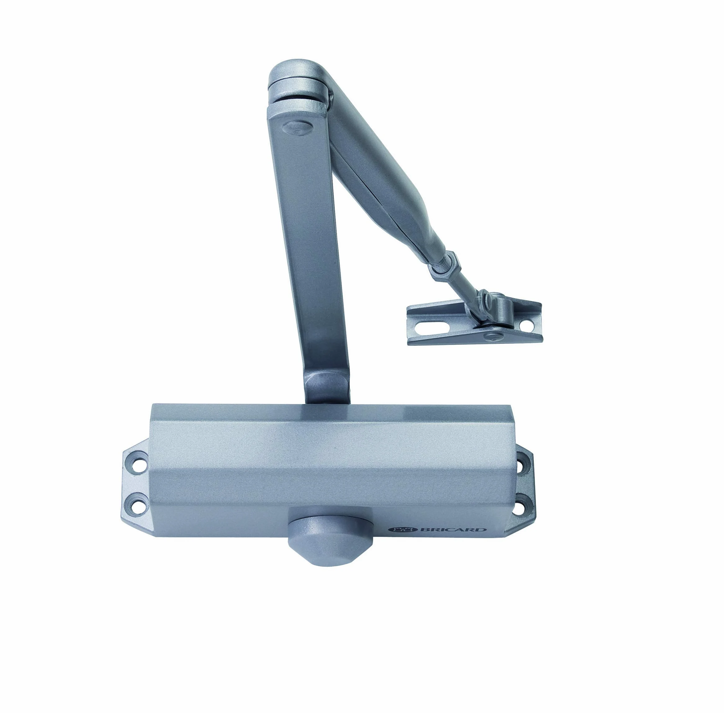 Bricard 6100107 Samozamykacz z cyrklem, grubość od 2 do 4 (do 80 kg), technologia zębnika, kolor: srebrny