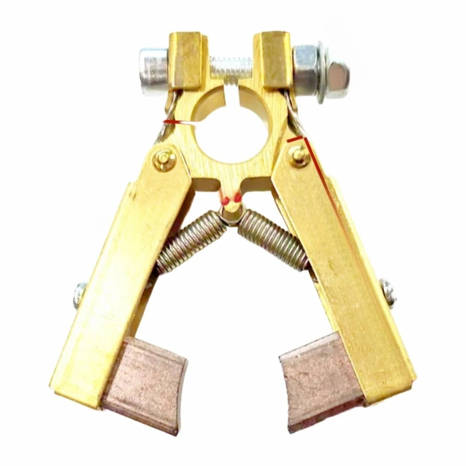 Zespół uchwytu szczotki węglowej do silnika, wysoka wydajność | Uchwyt szczotki węglowej w kształcie litery V (6 x 12 miedzianych nóg (high copper oblique arc brush))