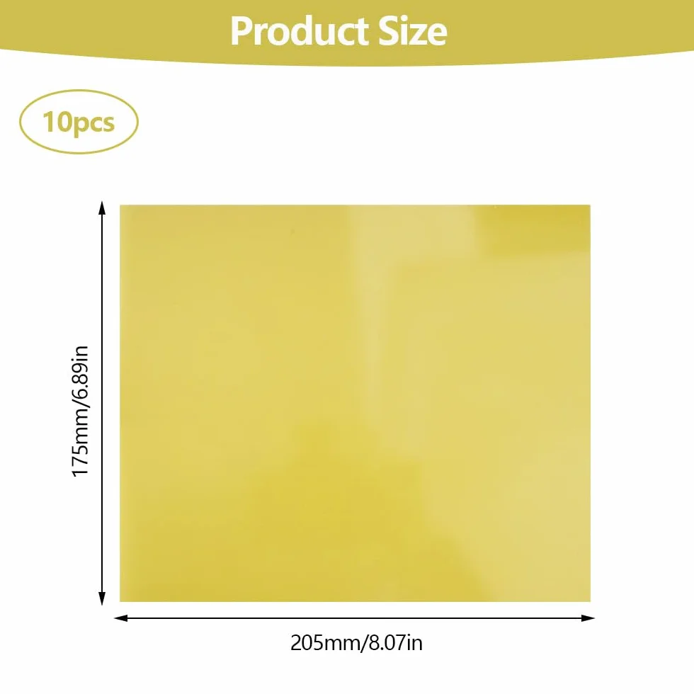 10 sztuk płyt epoksydowych z płyty pilśniowej, 205 x 175 mm, 3240, płyta epoksydowa FR-4, odporna na wysokie temperatury, płyta izolacyjna epoksydowa, płyta izolacyjna, płyta z włókna szklanego, do