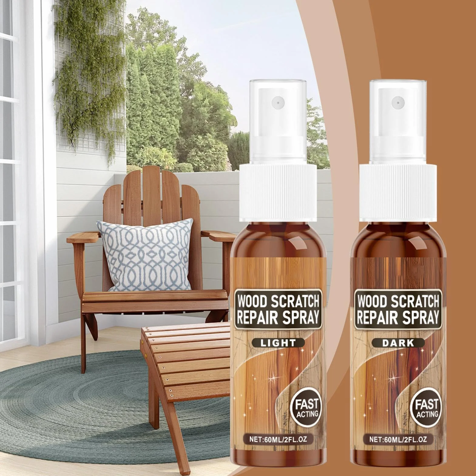 Naprawa zarysowa? pod?óg drewnianych, ?rodek do usuwania zarysowa? pod?óg drewnianych | Spray do usuwania zarysowa? Instant Fix | Zestaw do naprawy mebli w sprayu do usuwania zadrapa? Pod?ogi drewnian