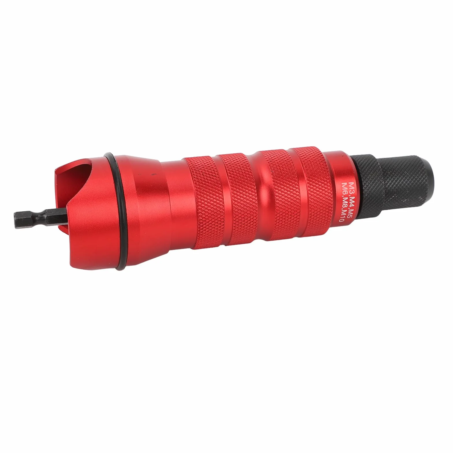 Zestaw adaptera do elektrycznej wiertarki nitowej Przenośny Mocny z 6 wymiennymi głowicami Bezprzewodowy pistolet do nitowania Adapter do instalacji Konserwacja Budynek Winda