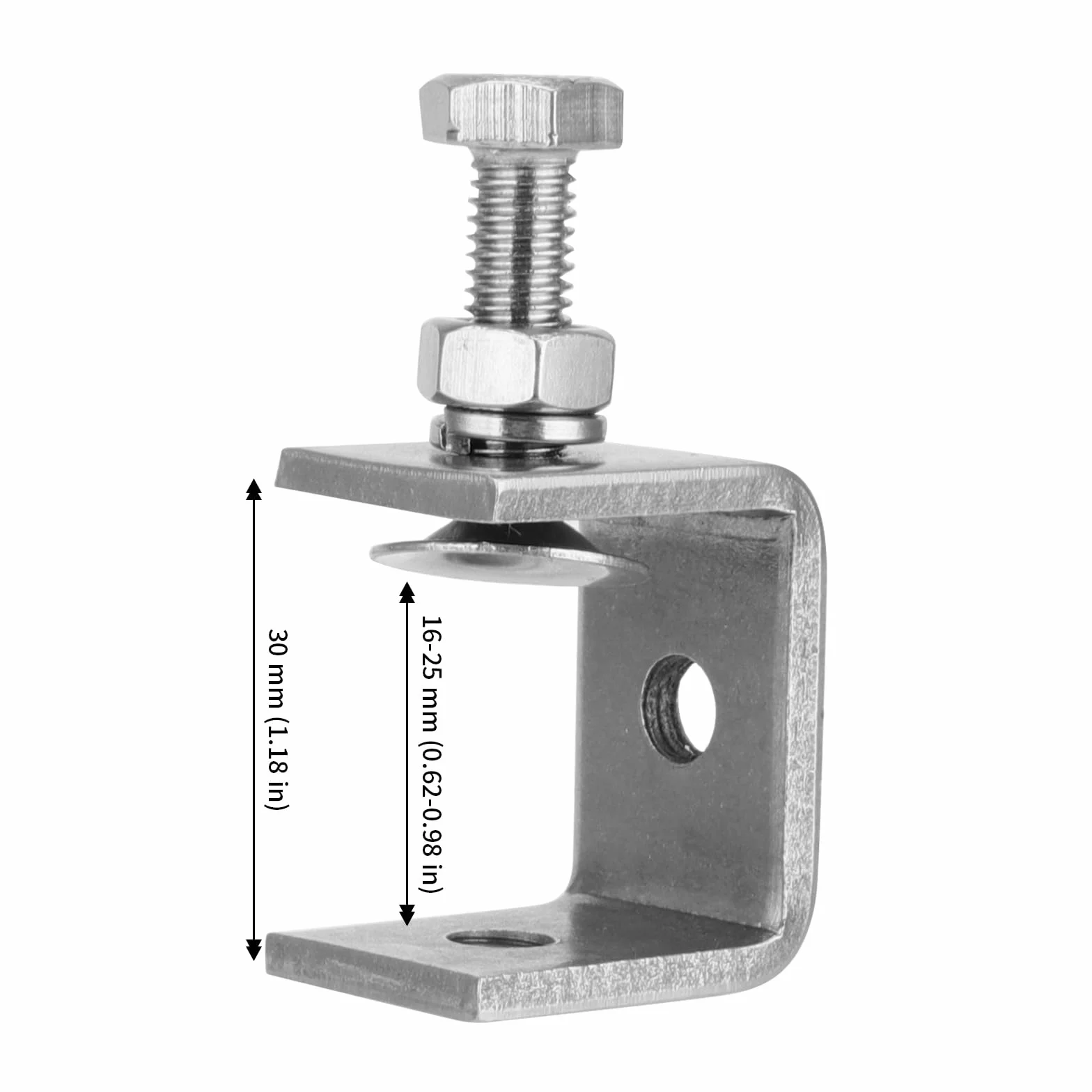 8 sztuk zacisków C 30 mm C zaciski zaciskowe ze stali nierdzewnej Heavy Duty, zaciski no?ne do zacisków i napinaczy, narz?dzi do prac drewnianych, do prac domowych i naprawy samochodów, kolor