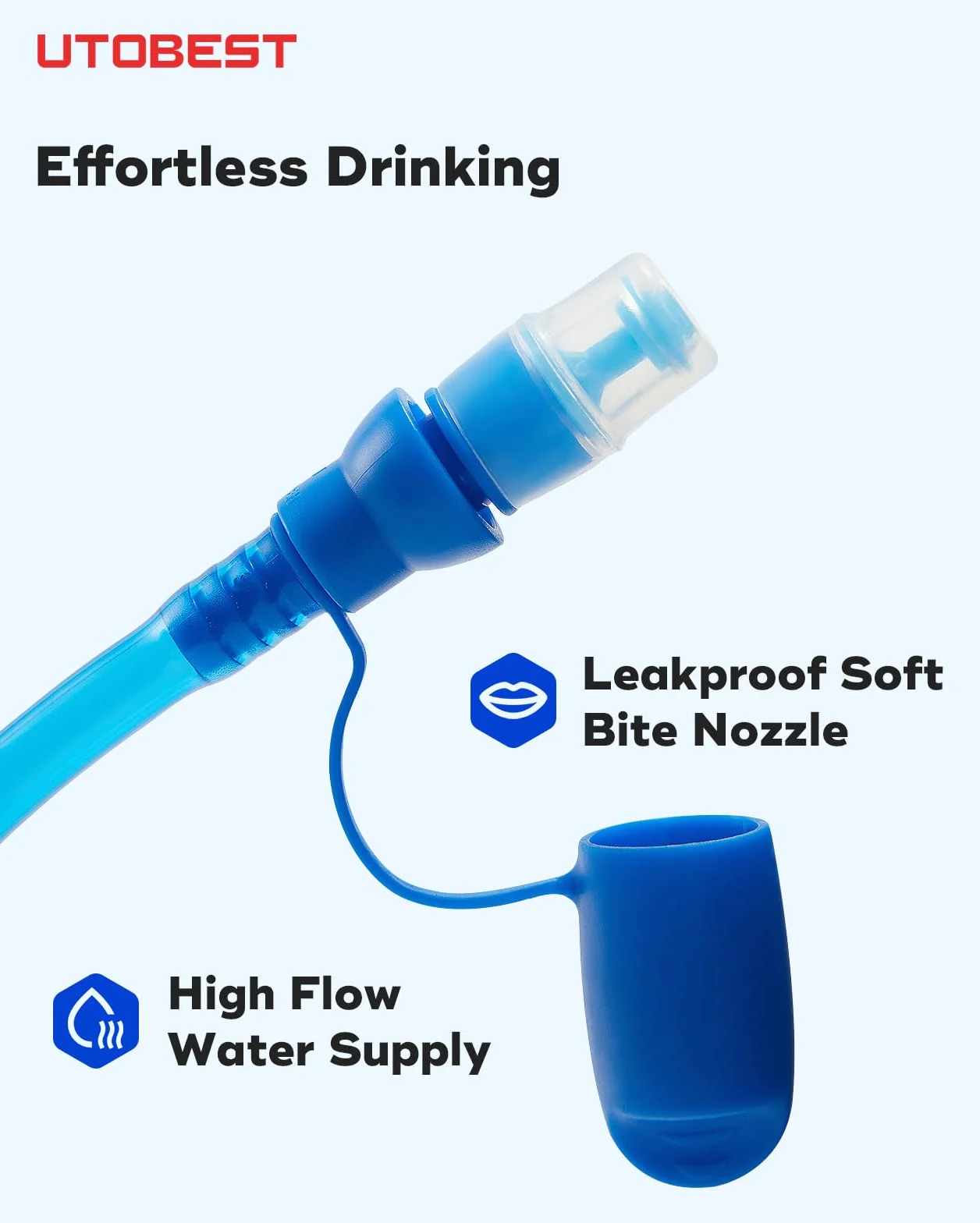 UTOBEST Torba na wędrówki z pęcherzem na wędrówki Plecak System Pack Zbiornik na wodę Kemping Pasuje 1 l 1,5 l 2 l 3 l