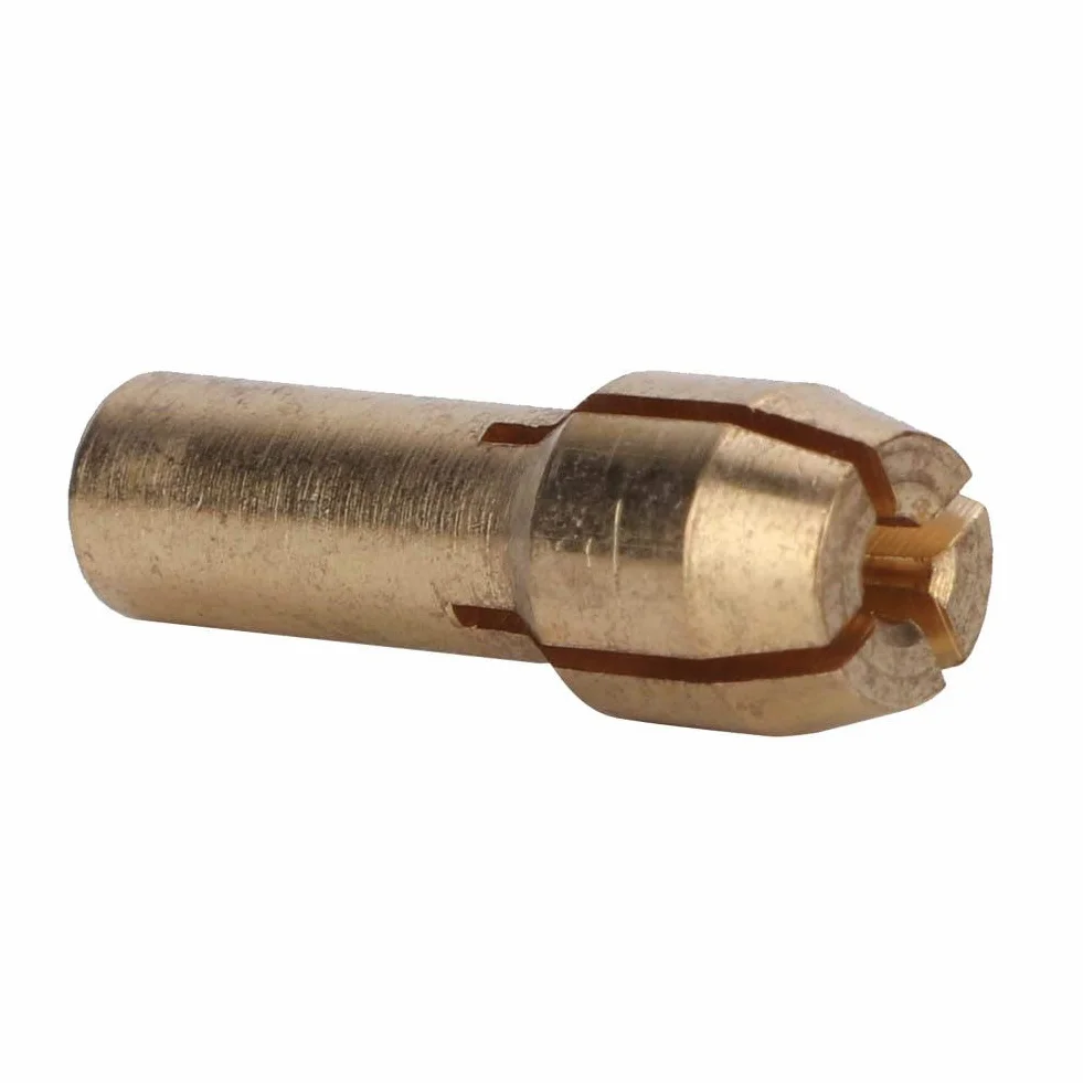 10 sztuk tuleje wiertarskie, 0.5-3.2mm Mini mosiężne tuleje zaciskowe elektryczna szlifierka obrotowe akcesoria narzędziowe (średnica szlaku 4.3mm)