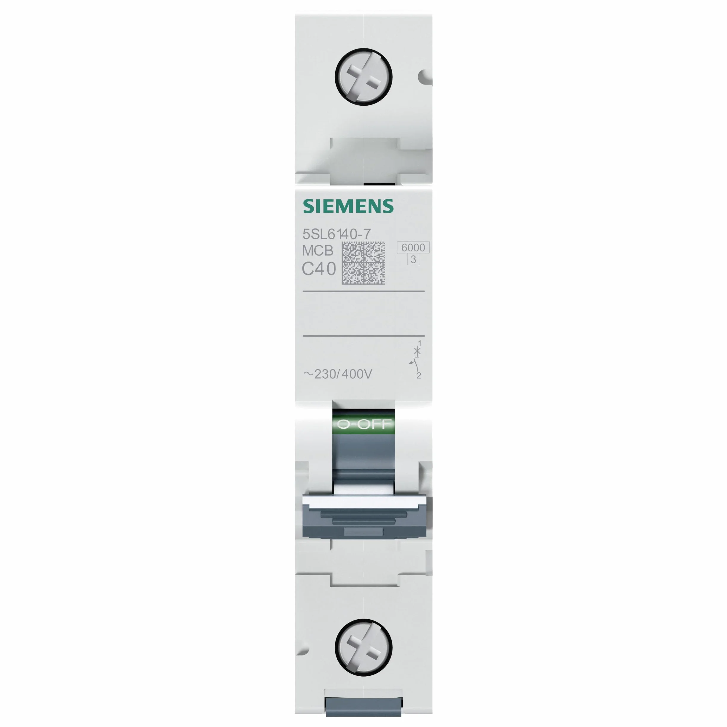 Siemens 5SL6140–7 miniaturowy wyłącznik nadprądowy 6 KA 1 biegunowy c-40 a