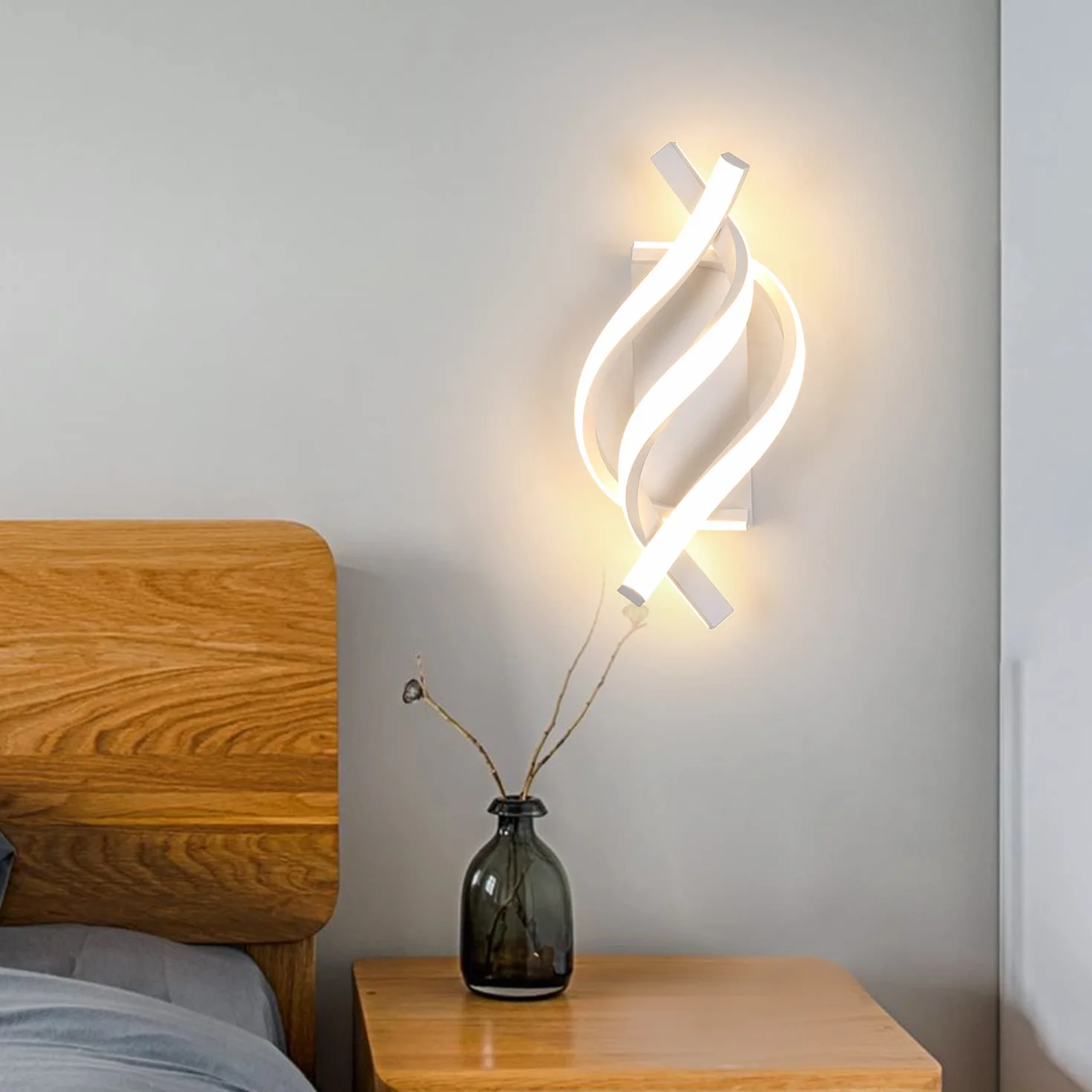 Comely Kinkiet LED 22W Nowoczesna Lampa Ścienna Akryl 2500LM