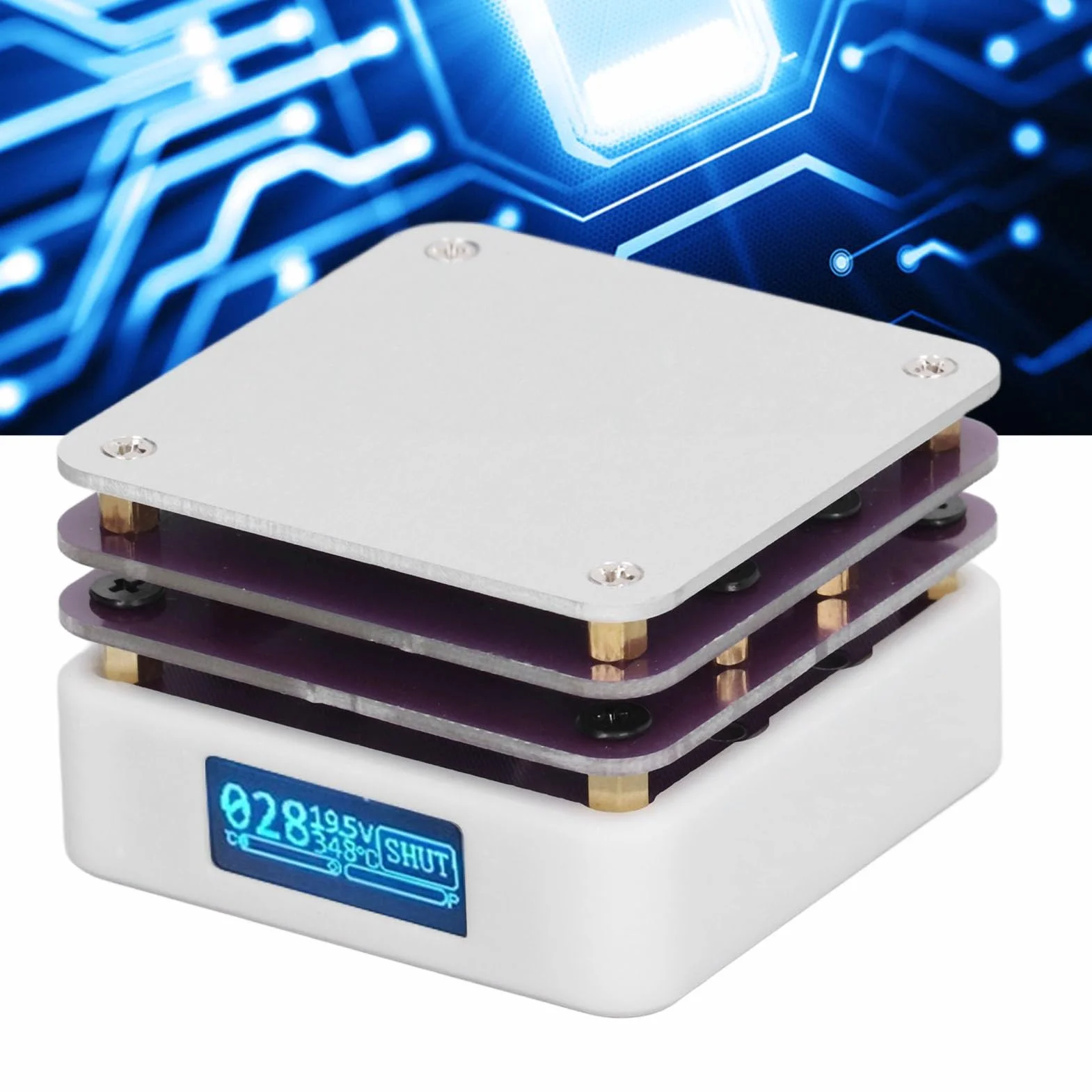 Mini elektryczna płyta grzewcza do lutowania stacja z ekranem LED do naprawy elektronicznej