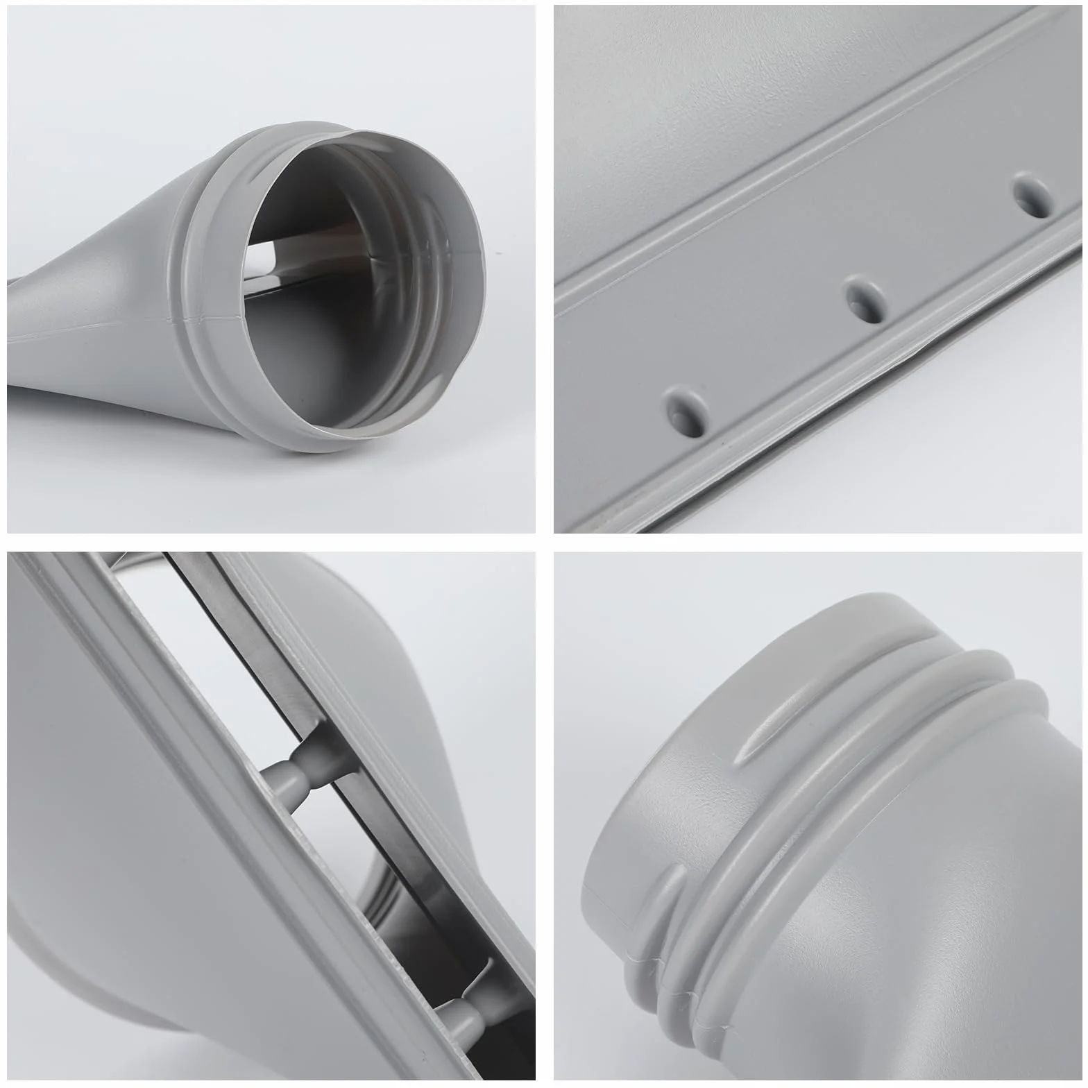 Adapter do klimatyzatora, wąż wylotowy, płaski, do węża wylotowego o średnicy 130 mm/150 mm, wąż do klimatyzatora, przyłącze węża do przenośnych klimatyzatorów, przyłącze wywiewu powietrza okiennego