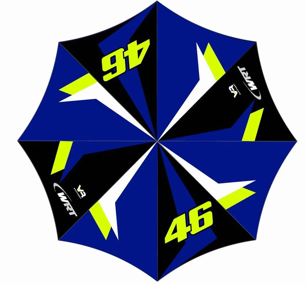 Valentino Rossi Parasol VR46 WRT LINE, Unisex, Wielobarwny, Jeden Rozmiar
