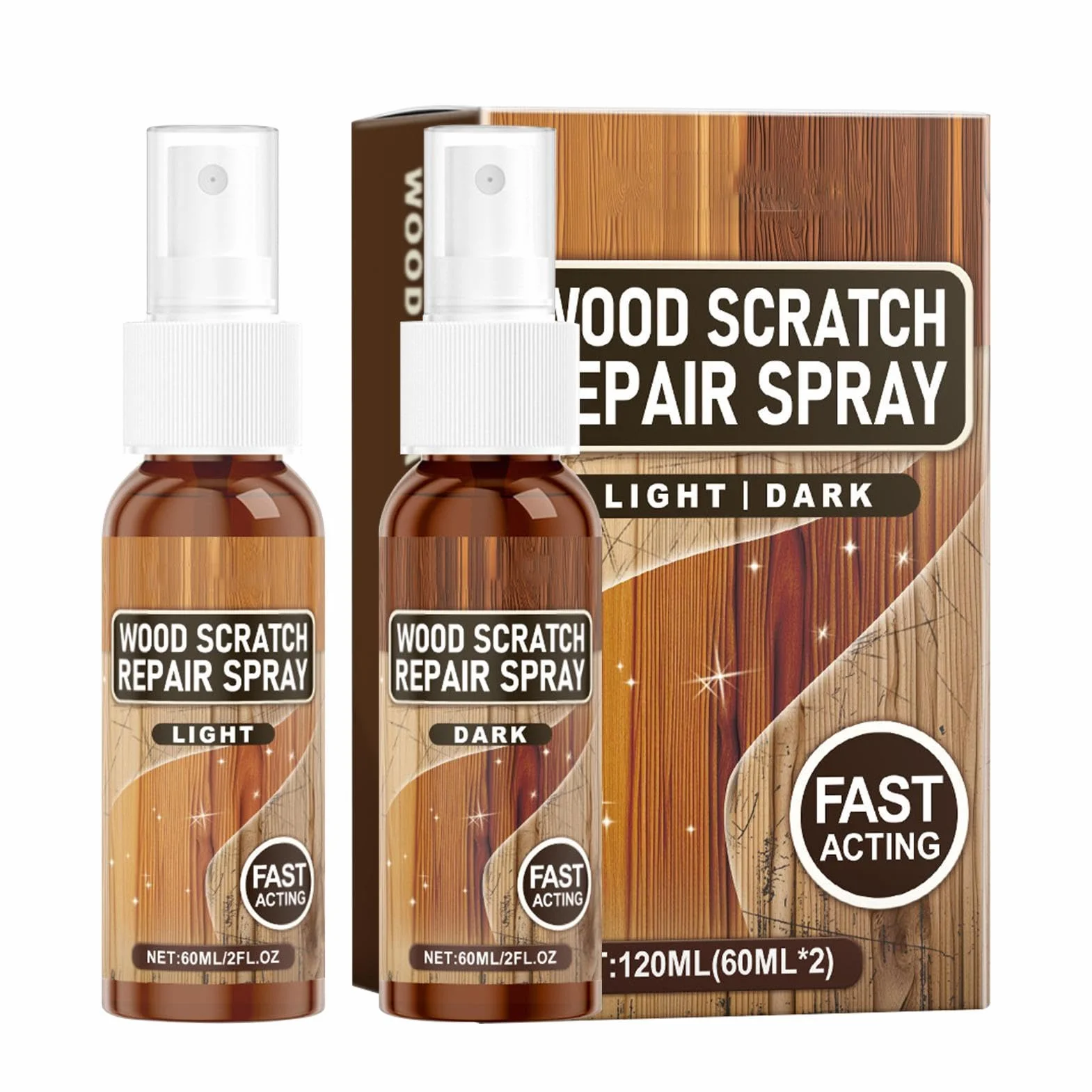 Naprawa zarysowa? pod?óg drewnianych, ?rodek do usuwania zarysowa? pod?óg drewnianych | Spray do usuwania zarysowa? Instant Fix | Zestaw do naprawy mebli w sprayu do usuwania zadrapa? Pod?ogi drewnian