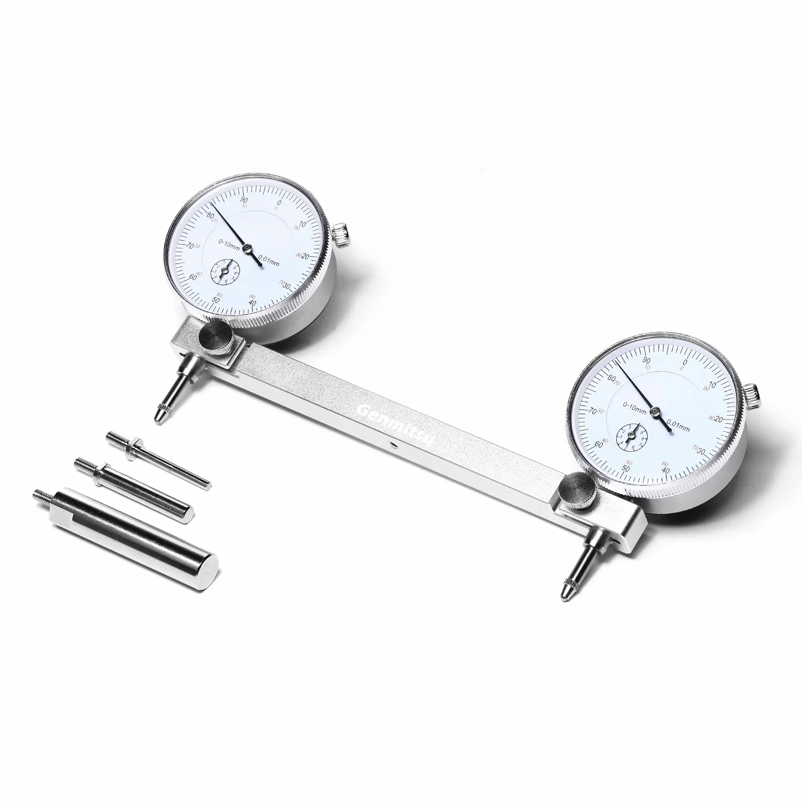Genmitsu Frezarka CNC Tramming Tool Pro System kalibracji z chwytem 1/5.1 cm, 1/10.2 cm, chwytem 1/20.3 cm i precyzyjnymi wskaźnikami 0.0 cm, idealna do kwadratu, poziomowania i kalibracji maszyn