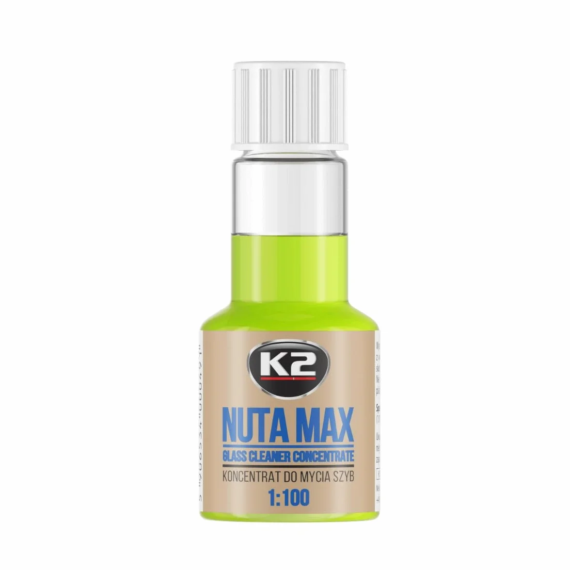 K2 Środek do czyszczenia szkła, koncentrat spryskiwaczy wystarcza na 10 l wody, 1:200, 50 ml