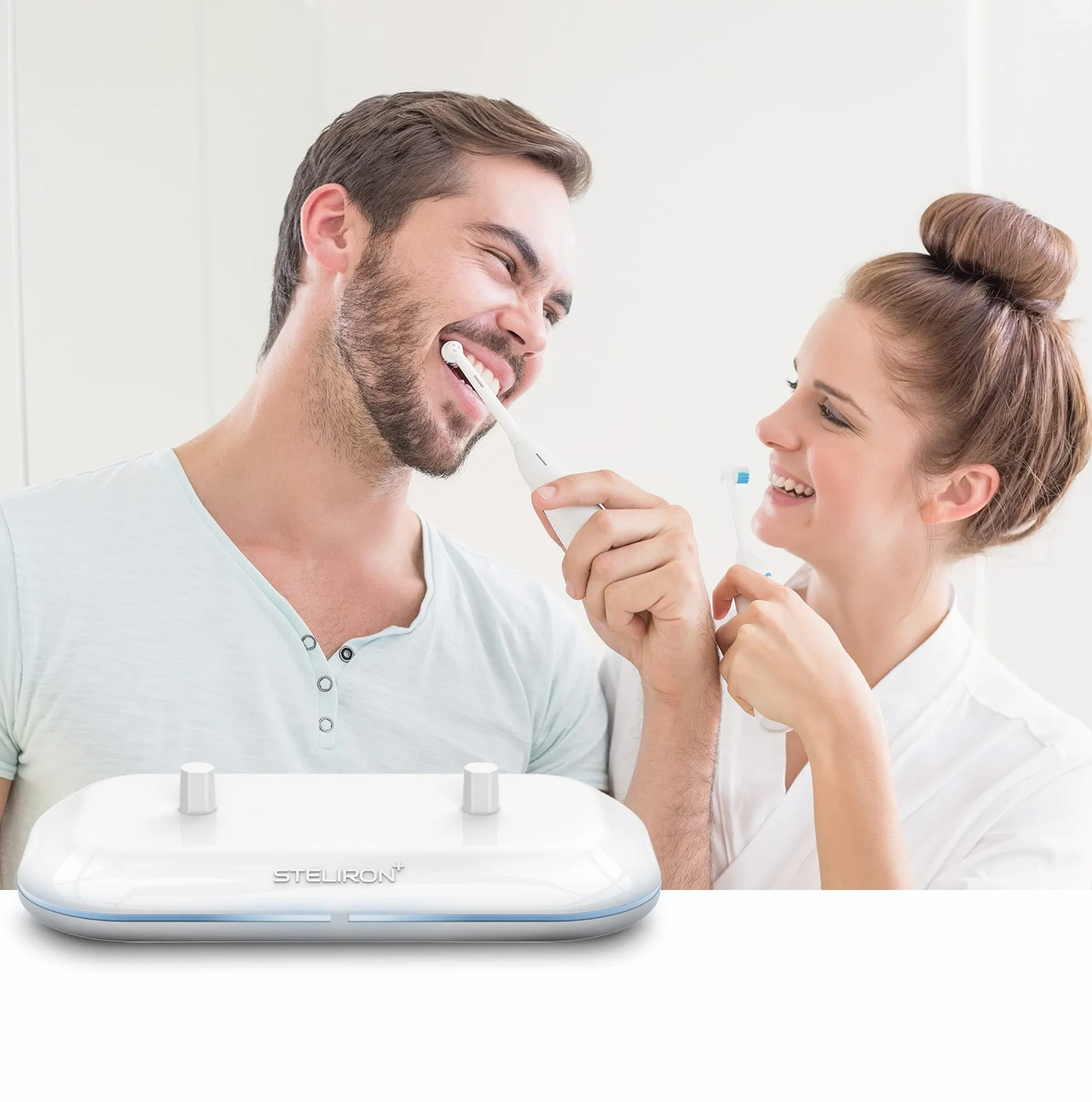 Galvanox Podwójna ładowarka do szczoteczek do zębów 2 w 1, kompatybilna z elektrycznymi szczoteczkami do zębów Oral B, zamiennik dla 3757 – współpracuje z modelami Braun OralB Pro Advantage Smart