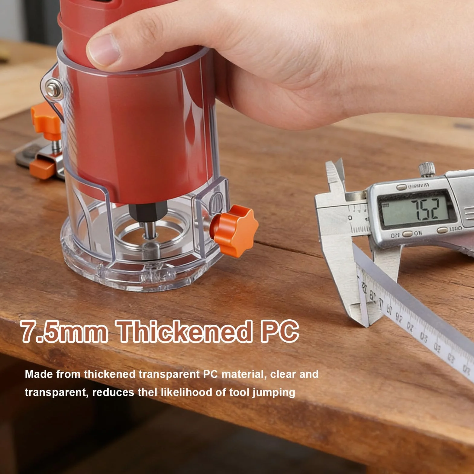 LiebeWH Narzędzie Pomocnicze do Dłutowania w Drewnie Narzędzie do Dłutowania Form z PC i Stopu Aluminium 40,5 X 15 Cm Regulowane Rozmieszczenie Rowków z Kołkiem Ustalającym ze Stali Nierdzewnej (Typ