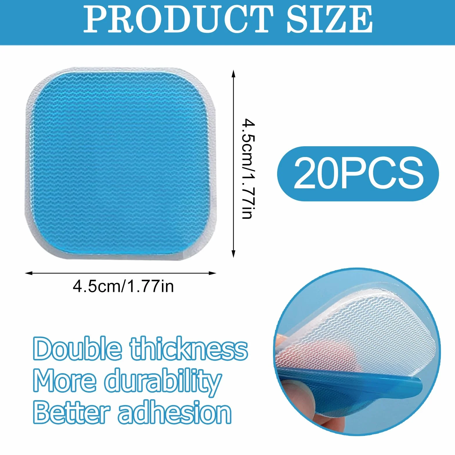 Beurer EM 59 Heat zapasowe żelowe pady 45 x 45 mm zestaw 5 sztuk