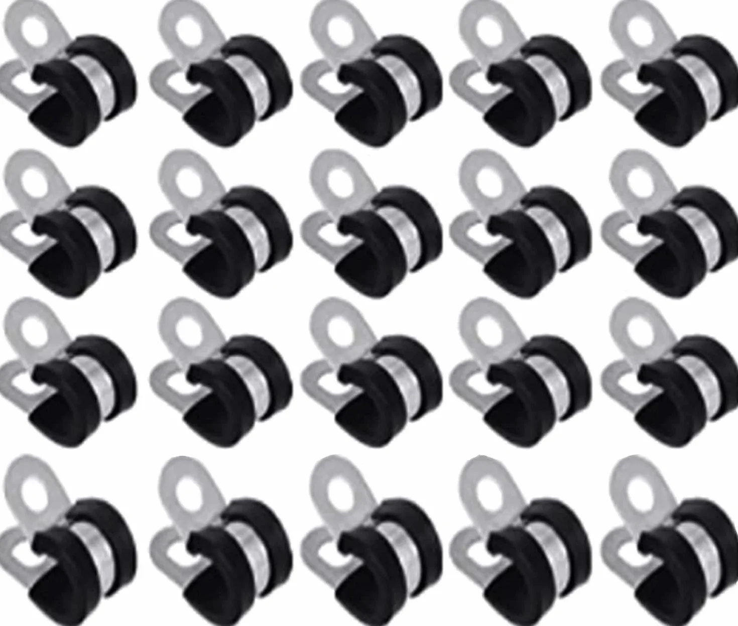 Zaciski Kablowe Do Rur Wężowych Ze Stali Nierdzewnej Zaciski P 14–63 Mm W Opakowaniu 20 Sztuk(63mm)