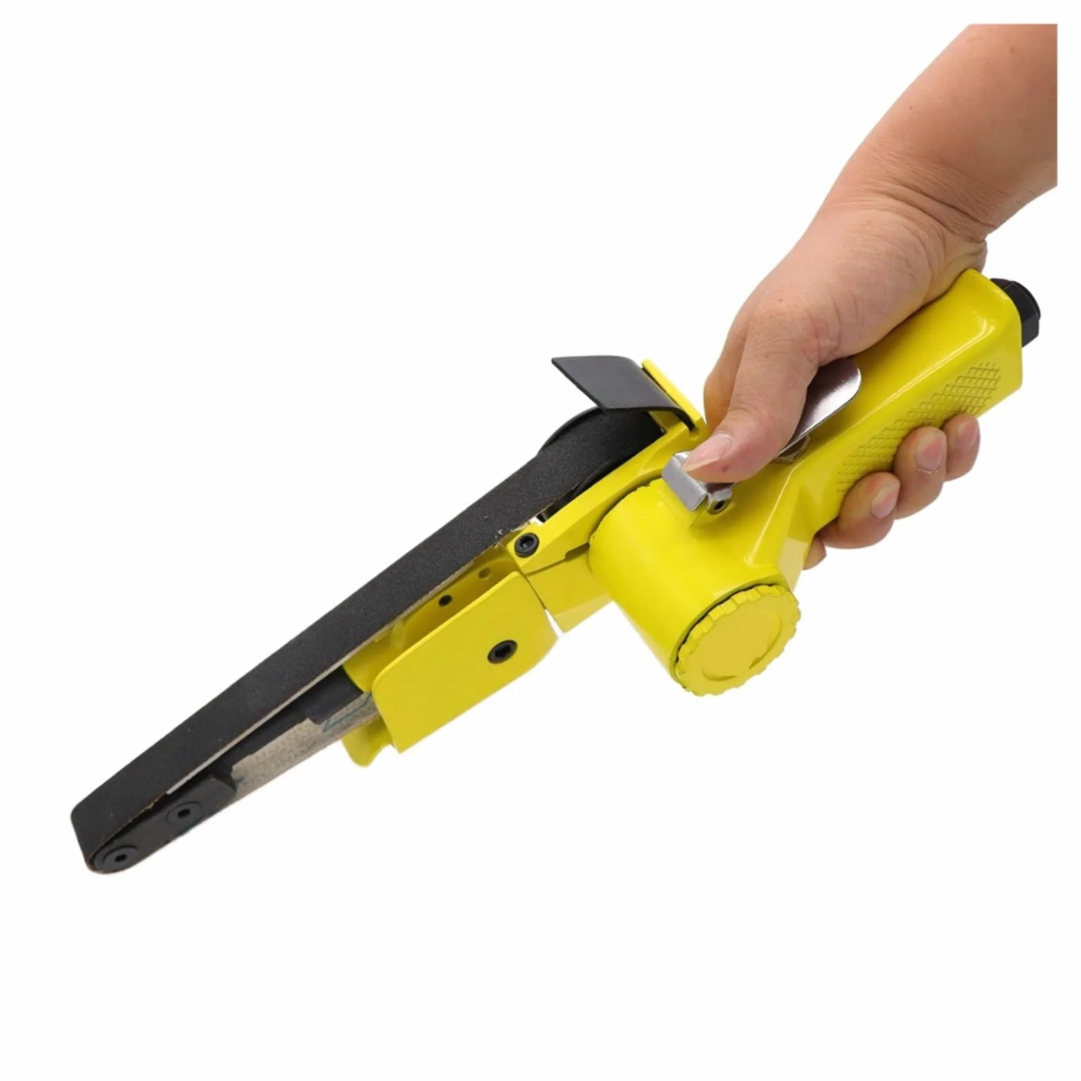 Szlifierka elektryczna, Szlifierka taśmowa pneumatyczna taśma szlifierska Adapter pneumatyczny DIY szlifierka kątowa części spawalnicze 20*520mm