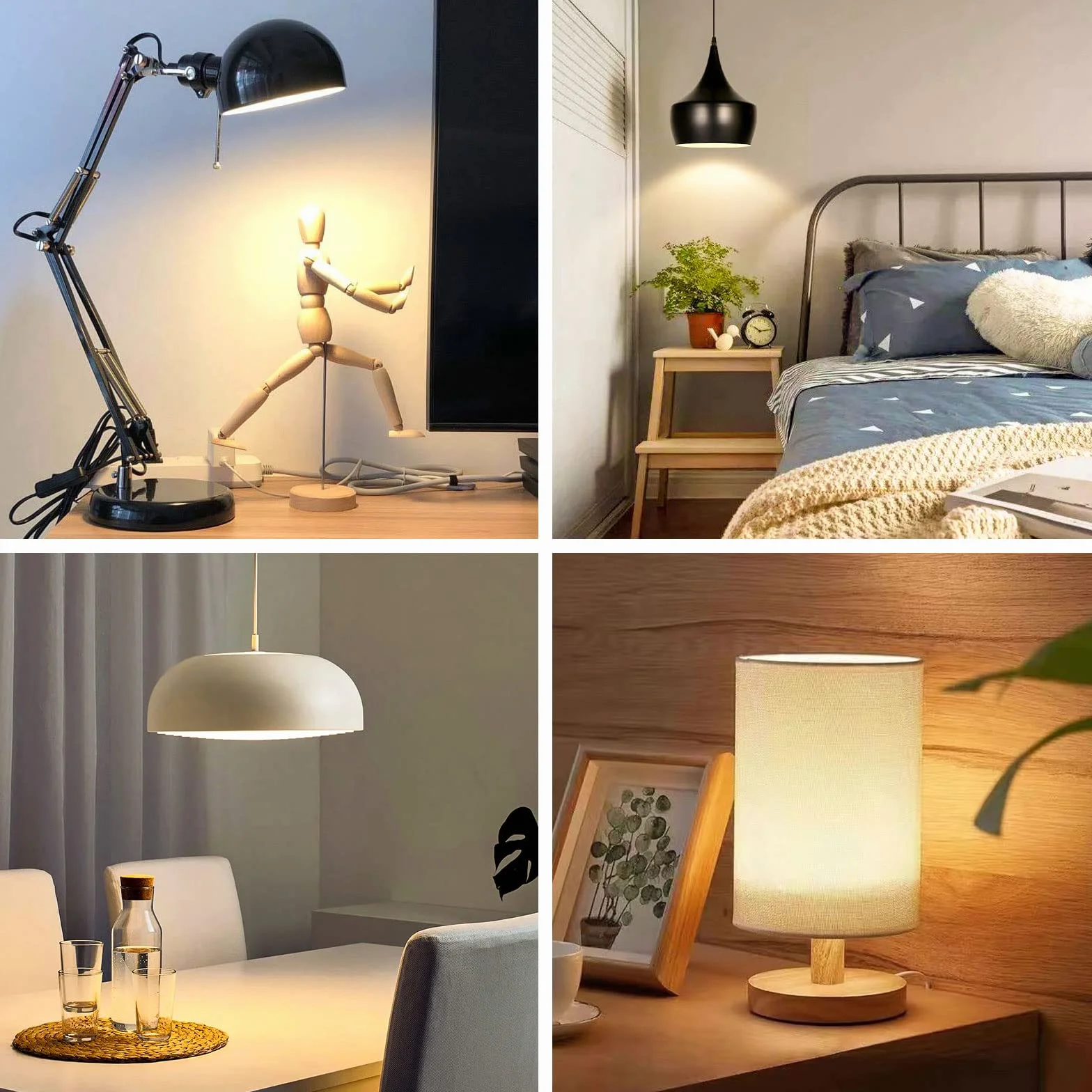 Konwerter gniazd E27 na B22, adapter gniazda żarówki śrubowej na bagnetowy, adapter podstawy lampy ES do BC, moc maksymalna 60 W, napięcie 0-250 V, do żarówek LED, żarówek, żarówek CFL, 2 szt