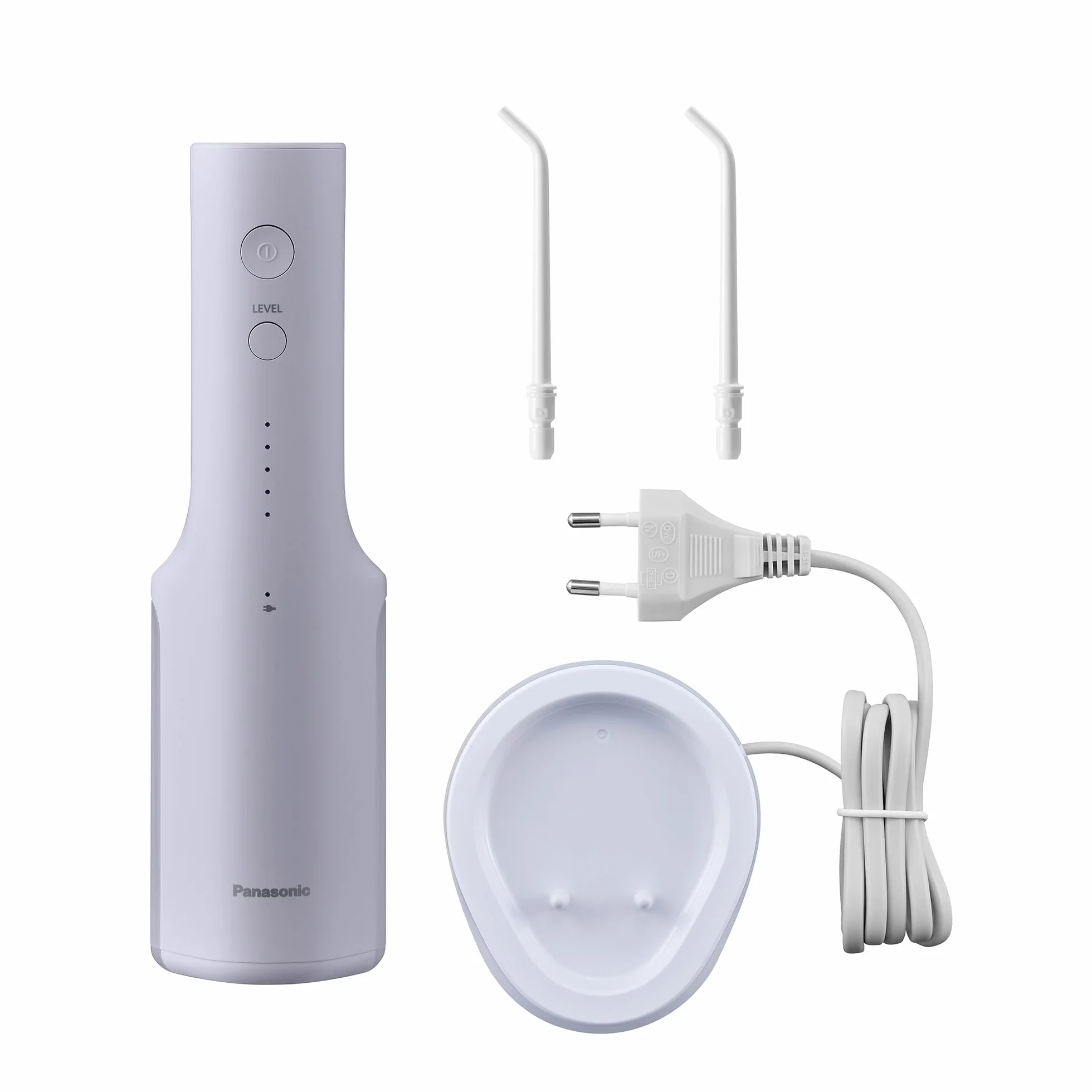 Panasonic Series 300 Irygator do jamy ustnej EW-DJ26-V303, Irygator do Zębów, 200 ml, IPX7, 2 Dysze, 5 Ustawień Ciśnienia, Akcesoria Podróżne, Fioletowy