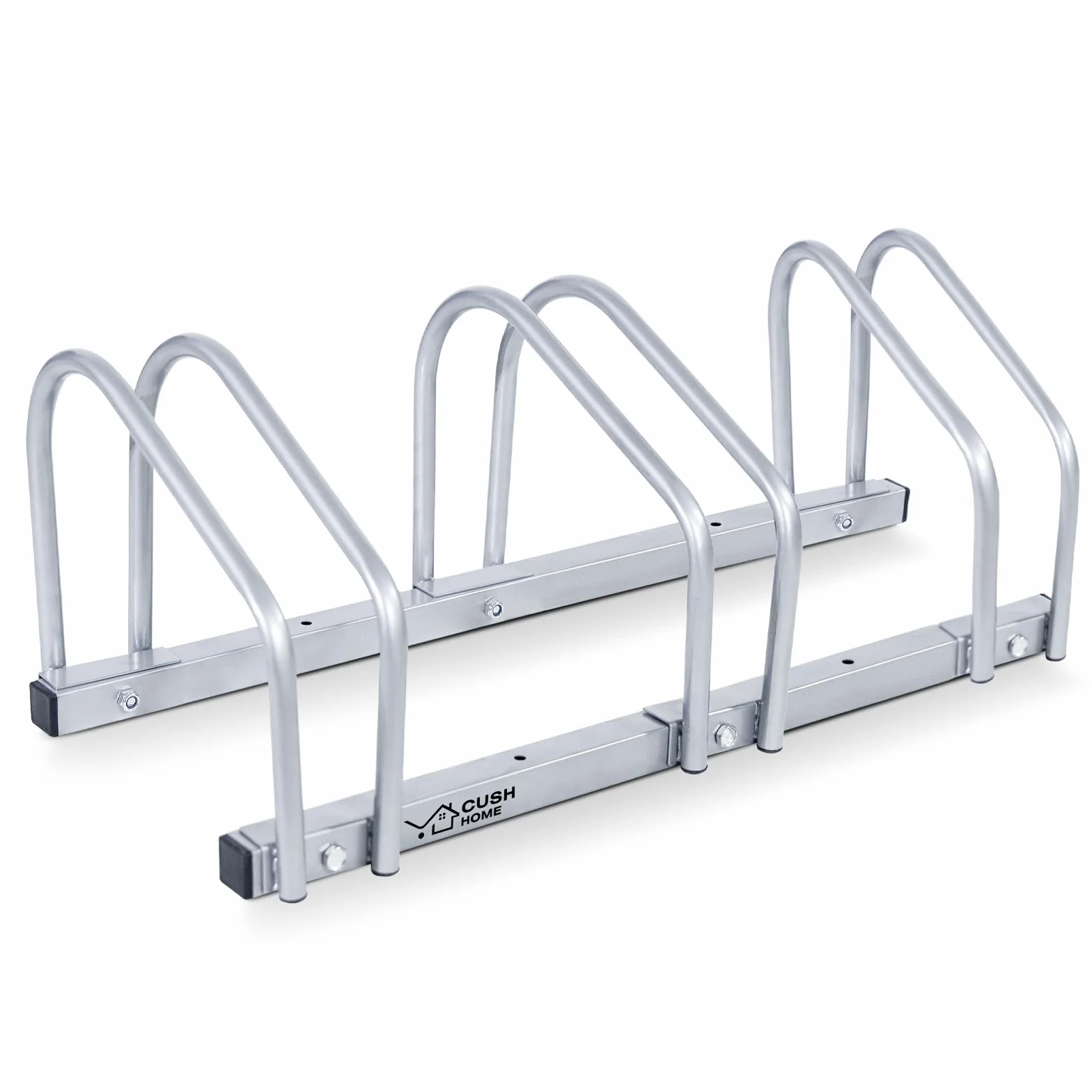 CCLIFE Stojak na 3 rowery o szerokości opon do 55 mm, żelazny uchwyt rowerowy 71 x 32 x 26 cm