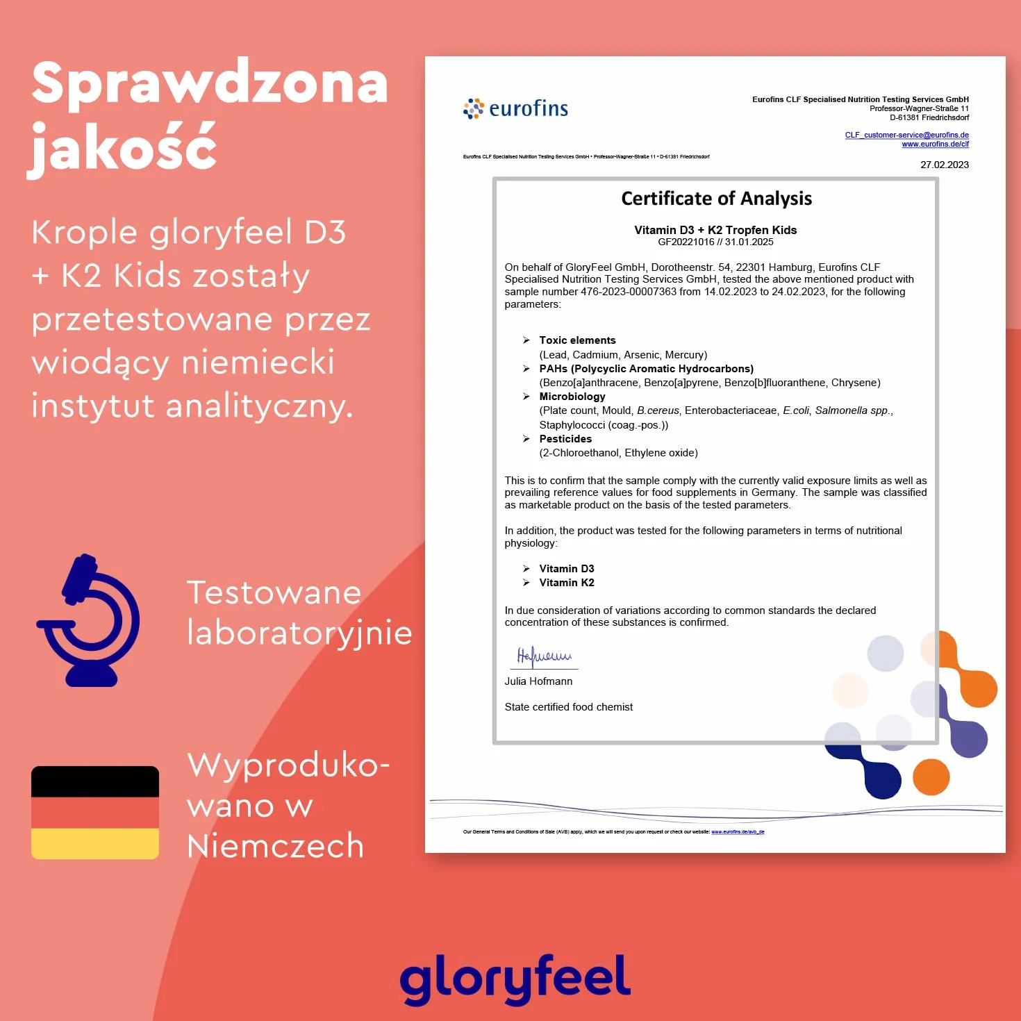 Witamina D3 K2 krople dla dzieci 25 µg K2VITAL® 500 j.m. witaminy D wegańskie 10 miesięcy zapasu