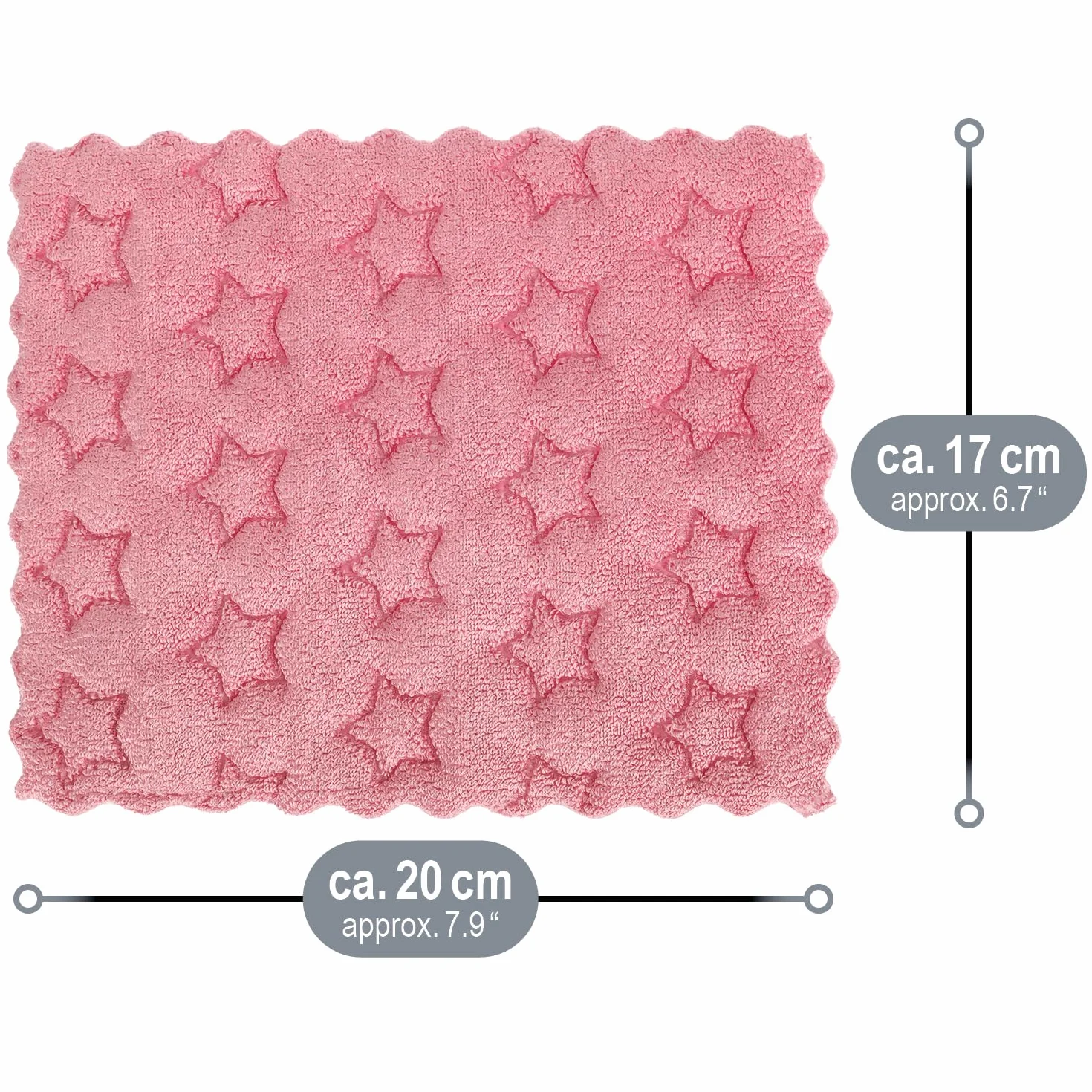 COM-FOUR® 12x Scierki gabkowe wzór gwiazda, scierka kuchenna naczynia, chlonna sciereczka sprzatanie domu powierzchnie, wielorazowa sciereczka uniwersalna (12 sztuk - wzór gwiazdy)