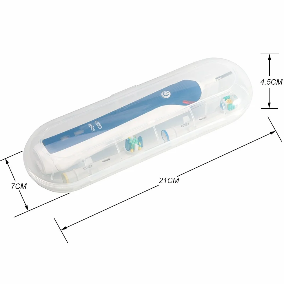 Nincha Przenośne etui podróżne na szczoteczki do zębów, do serii Oral-B Pro, zamienne, plastikowe