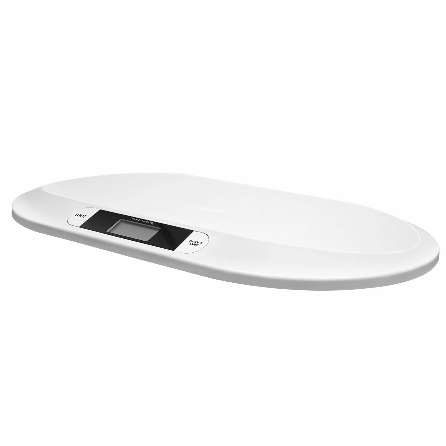 Cyfrowa waga dla niemowląt i zwierząt 30g-20kg biała