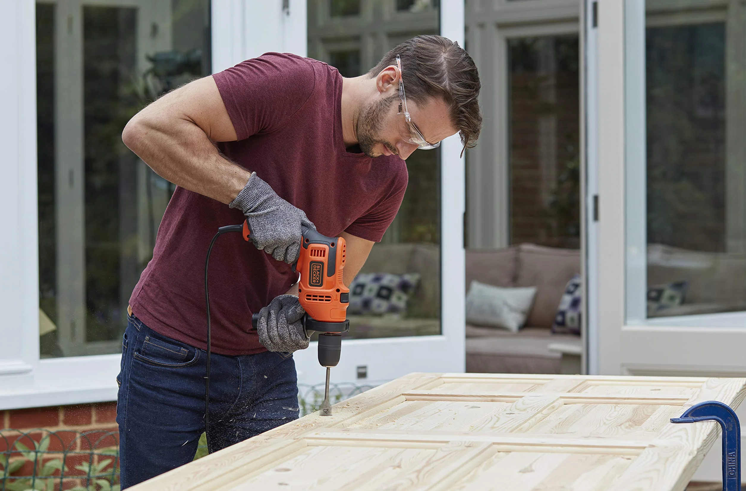 Black & Decker BEH200-QS BEH200-QS-Taladro Percutor 500W