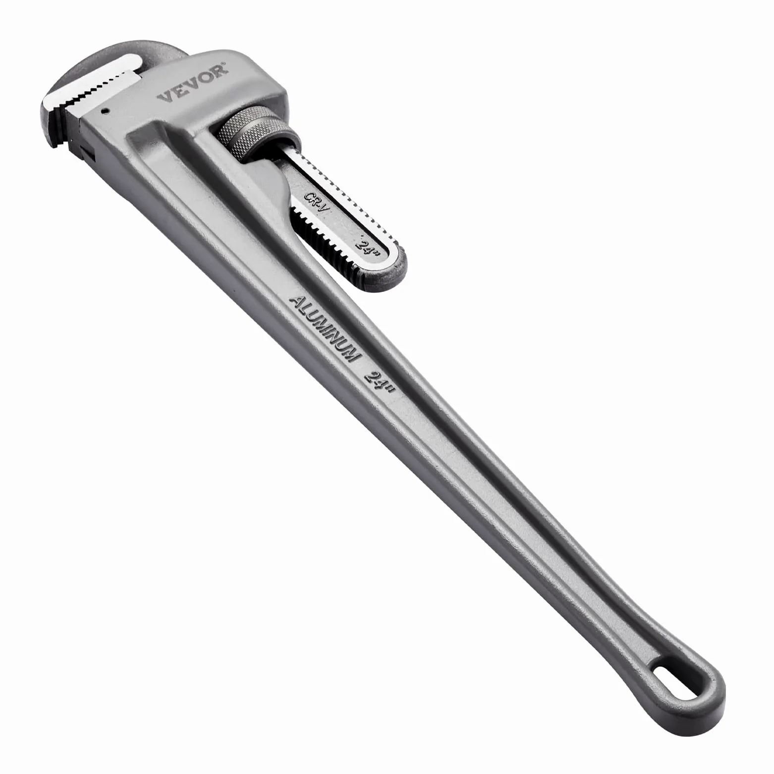 VEVOR Klucz do rur, aluminiowy klucz do rur prostych 61 cm, regulowany klucz hydrauliczny, ze szczęką o wysokiej wytrzymałości i ergonomicznym uchwytem, łatwy do przenoszenia, konstrukcja wisząca, do