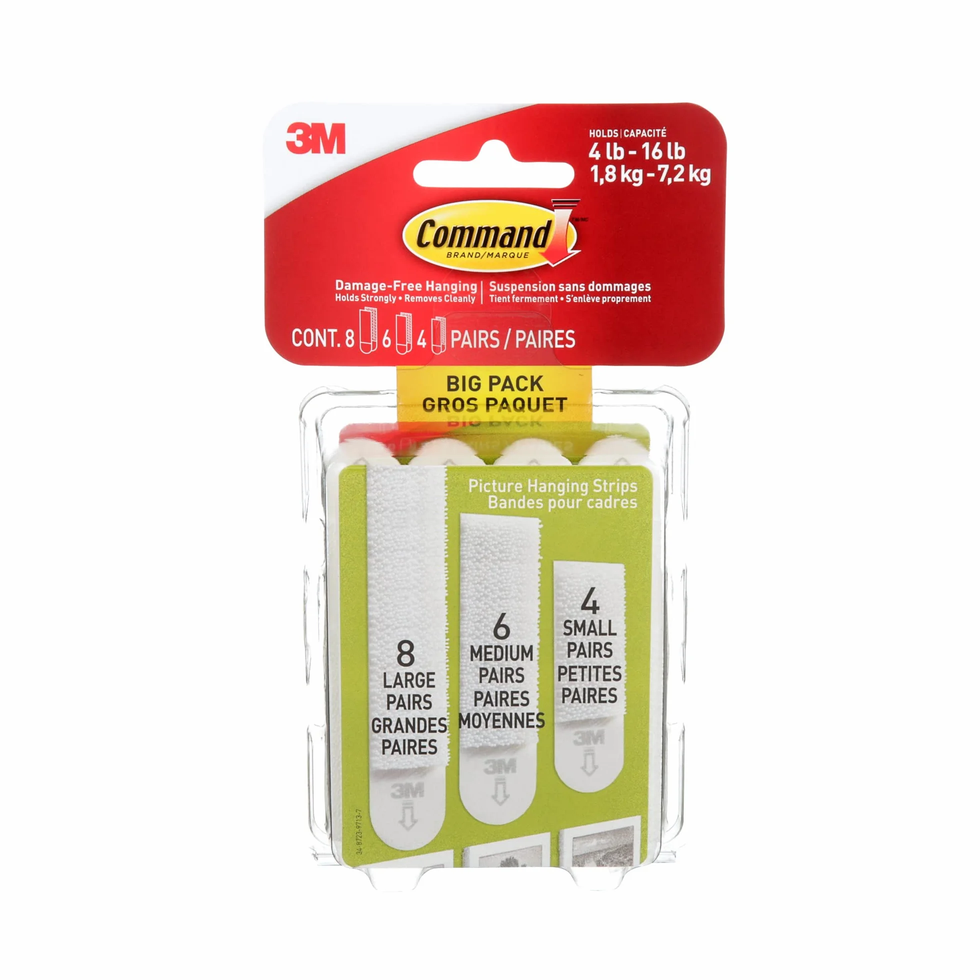 Command Assorted Picture Hanging Strips Big Pack