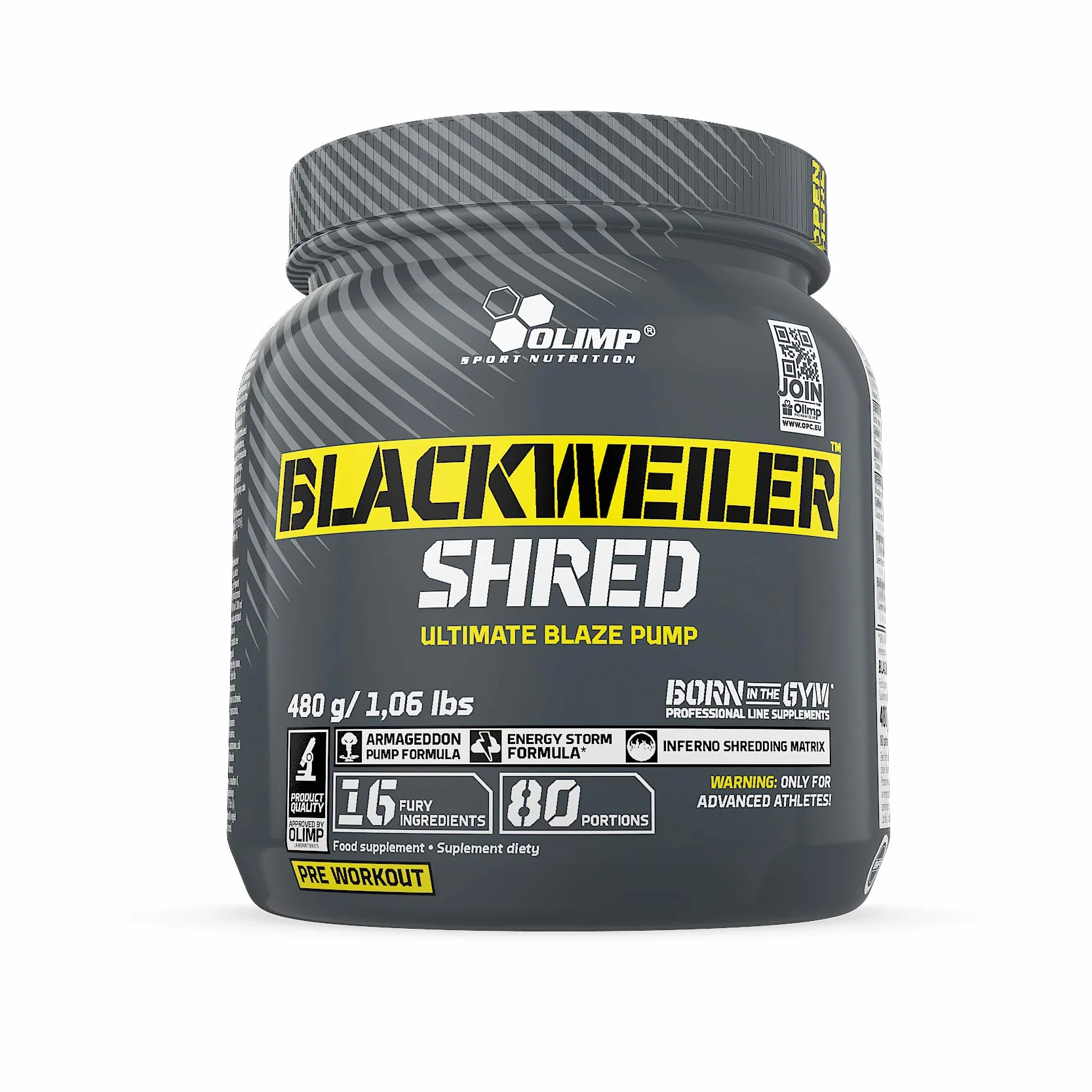 Olimp Blackweiler Shred 480 g Exotic Orange