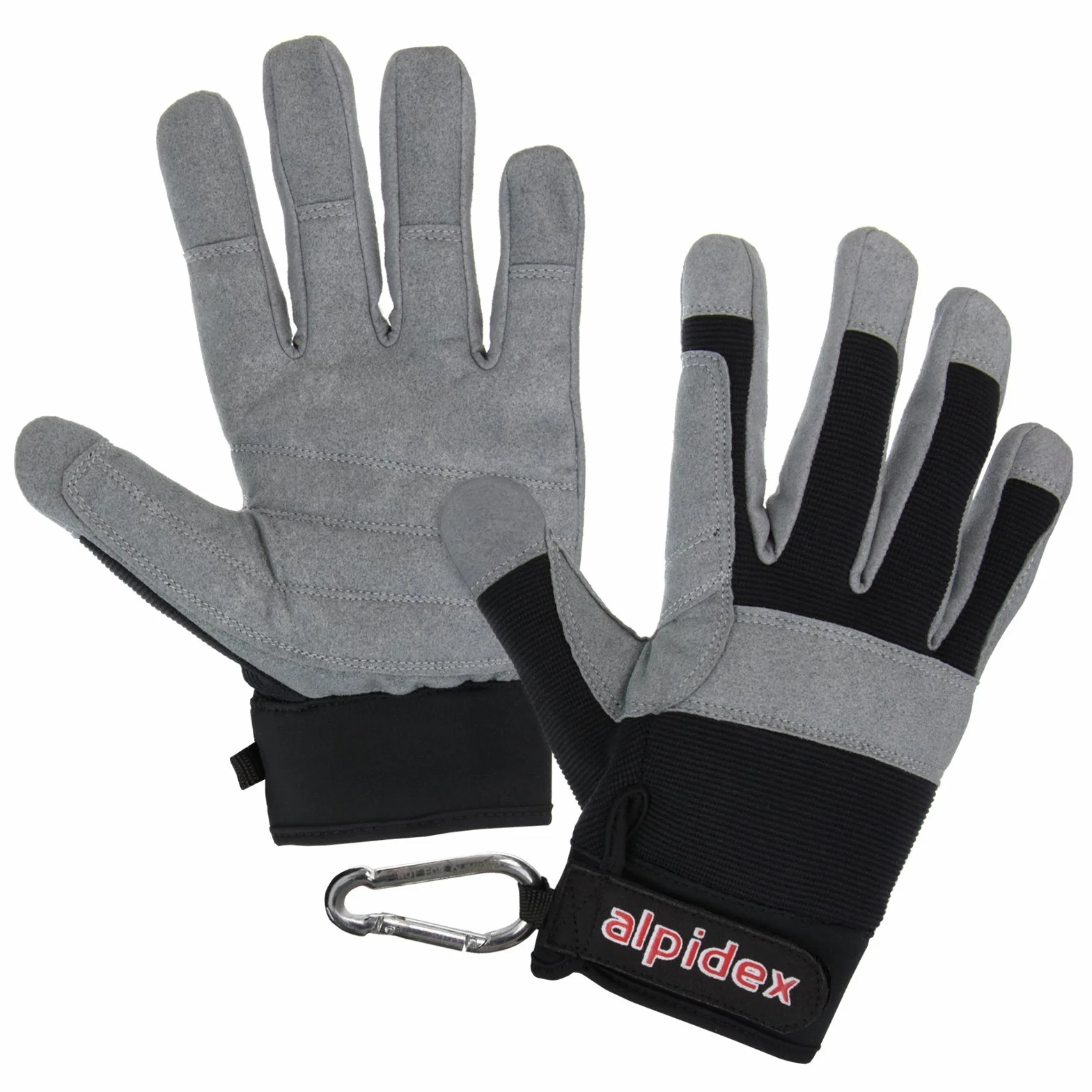 ALPIDEX Rękawiczki do wspinaczki uniseks Fullfinger rękawiczki do wspinaczki Full Finger Gloves Via Ferrata wszystkie palce zamknięte