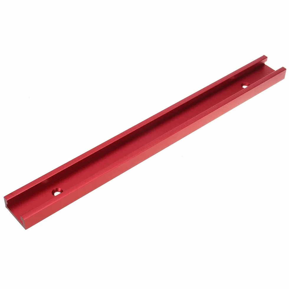 VIDOO Uniwersalna Czerwona Szyna T-slot T-track Rowek do Przyrządów 30x12.8mm do Piły Stołowej Stołu Frezarskiego Narzędzie Stolarskie-800mm