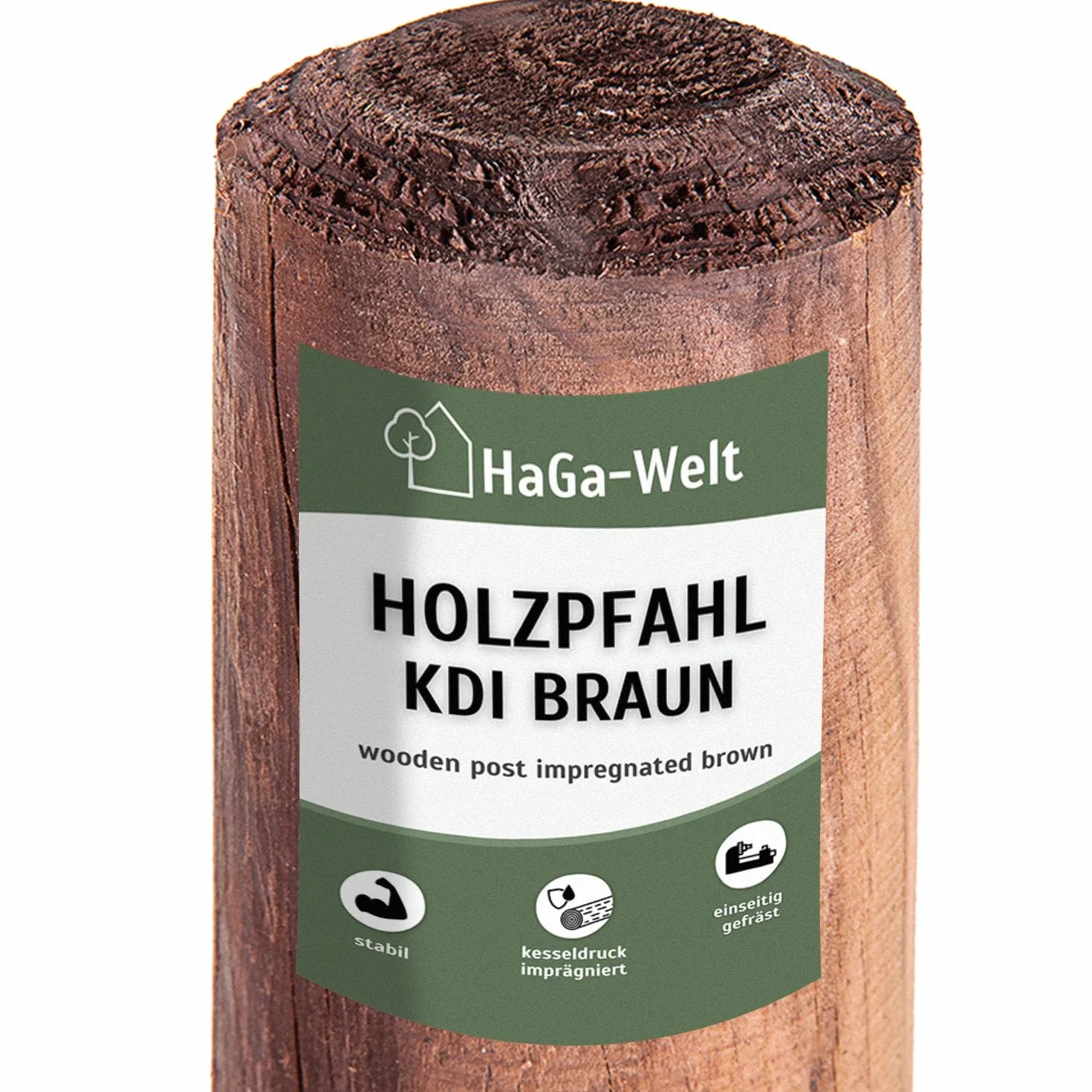 HaGa Drewniany słupek ogrodzeniowy 5 cm x 150 cm sosnowy 5 szt.
