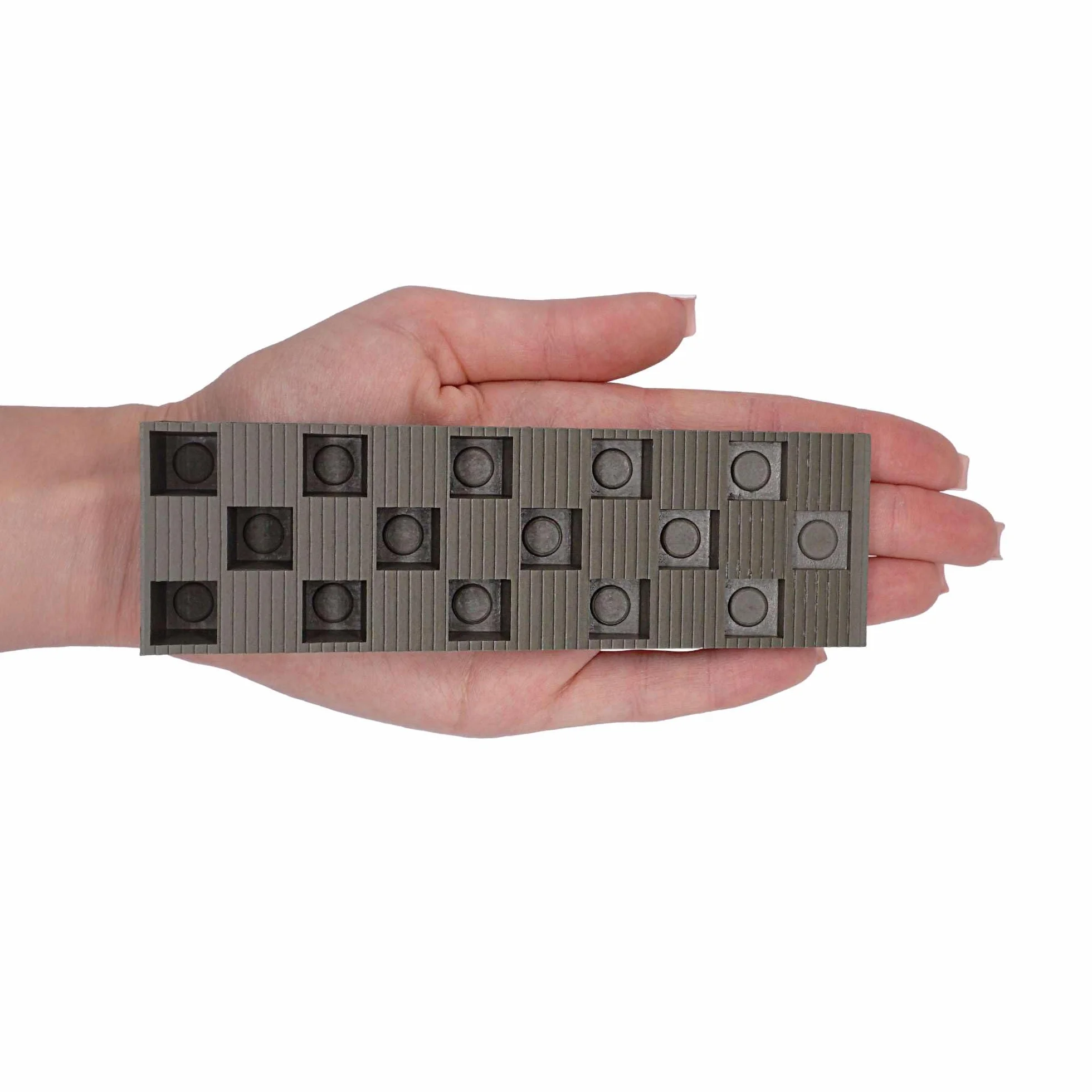 SKIR'CO (4 szt.) Plastikowe prążkowane kliny 149 x 45 x 30 mm do poziomowania, klinów rozstawowych, podkładek poziomujących, klinów blokujących